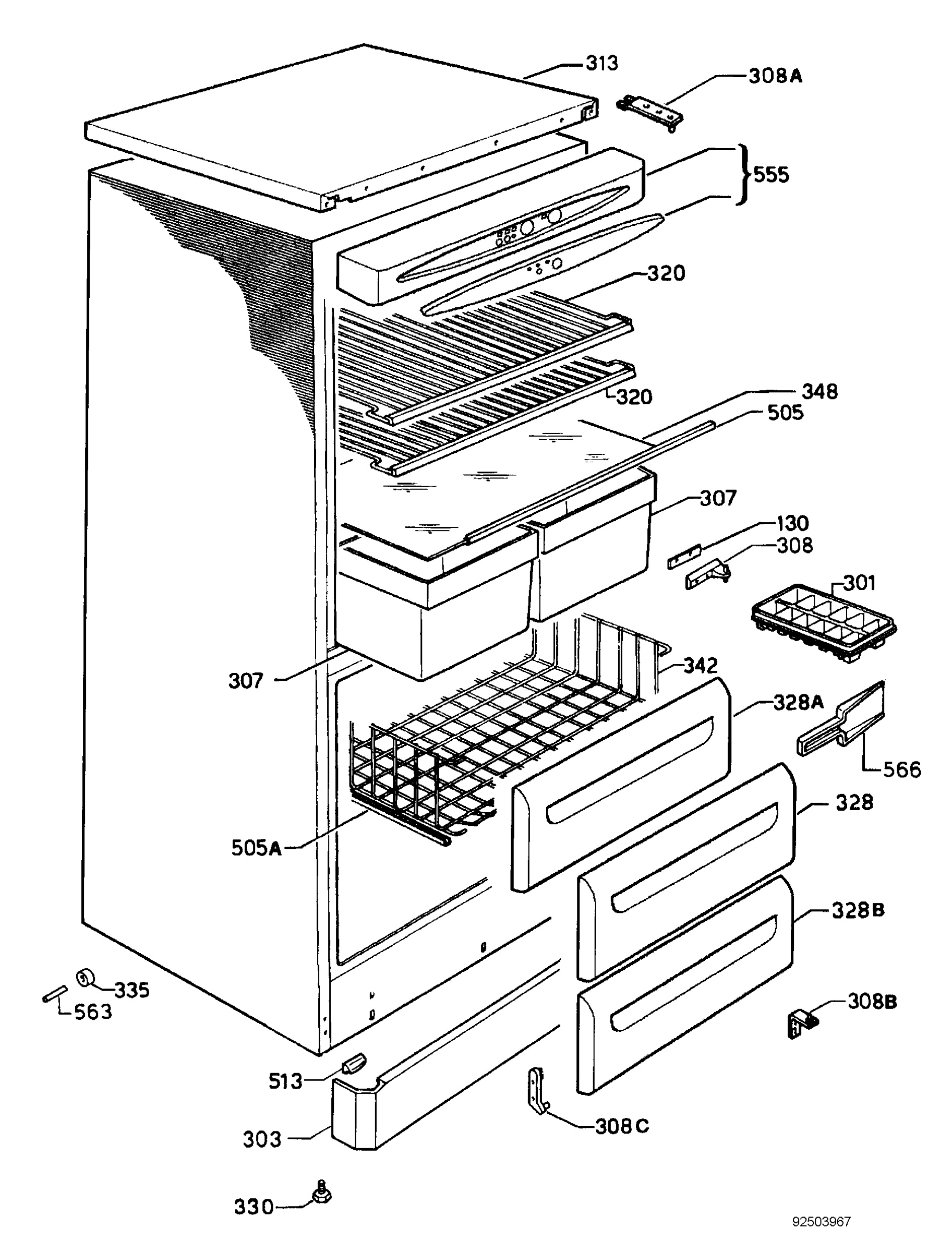 Refrigerator door