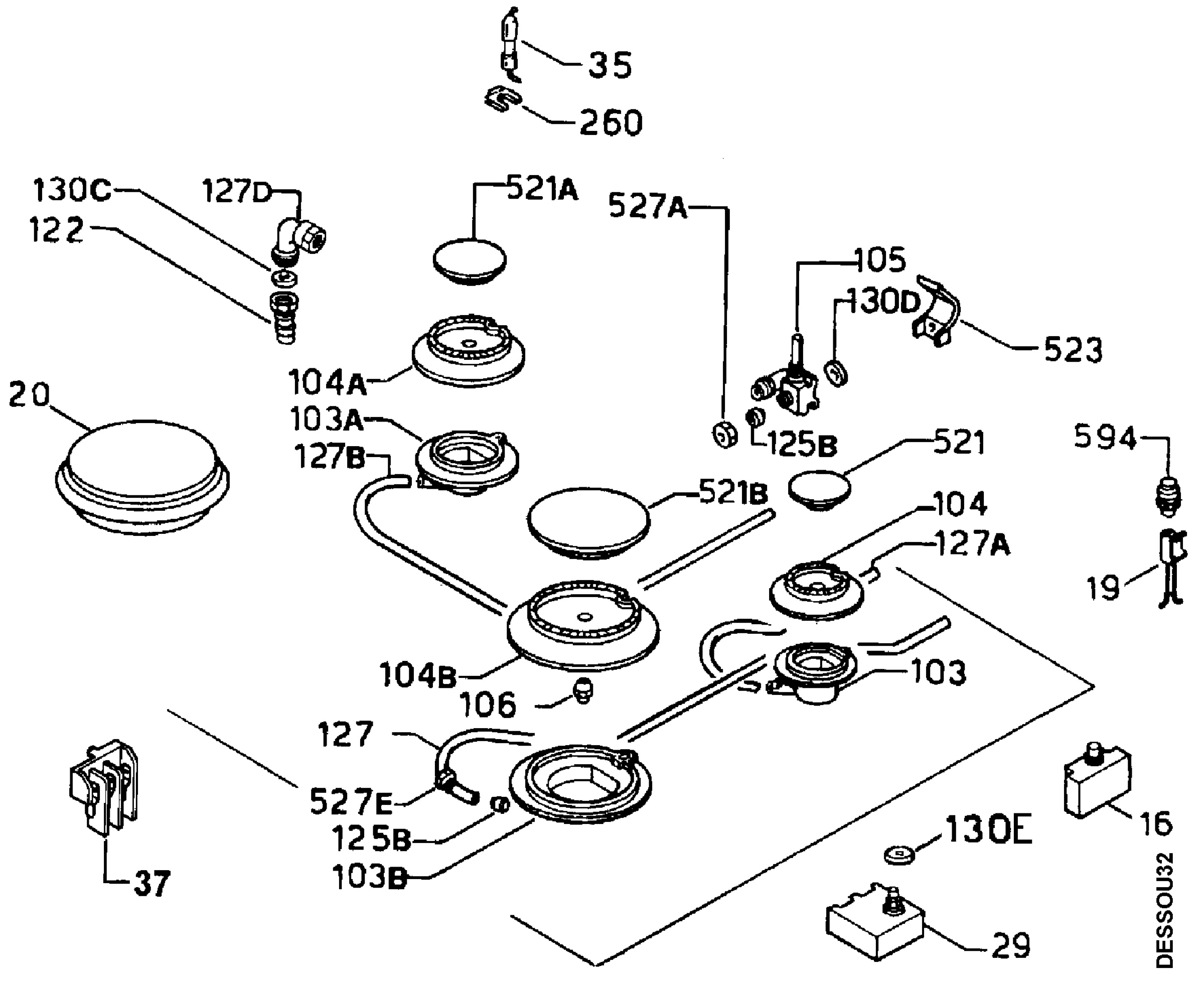 Bottom and functional parts