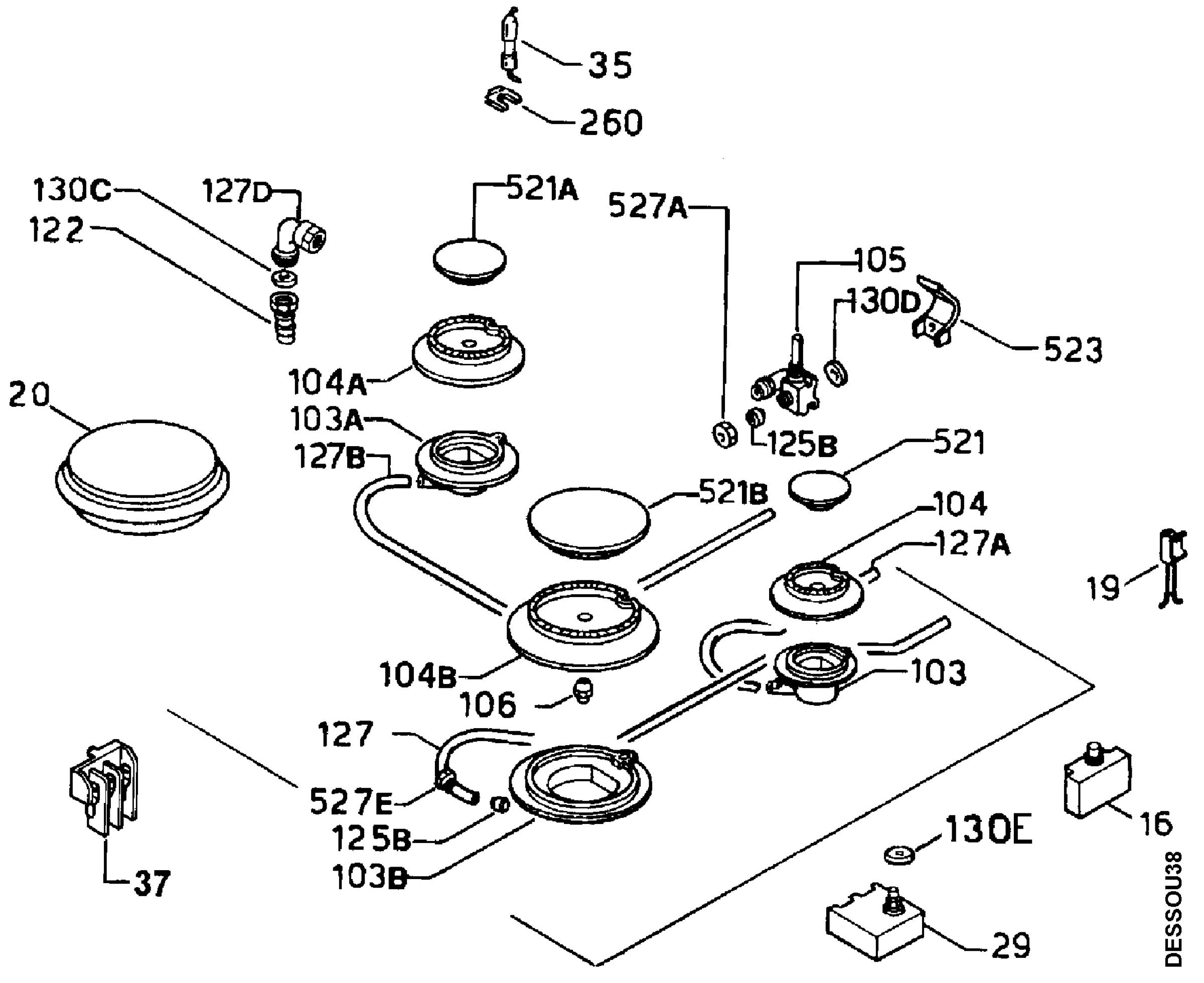 Bottom and functional parts