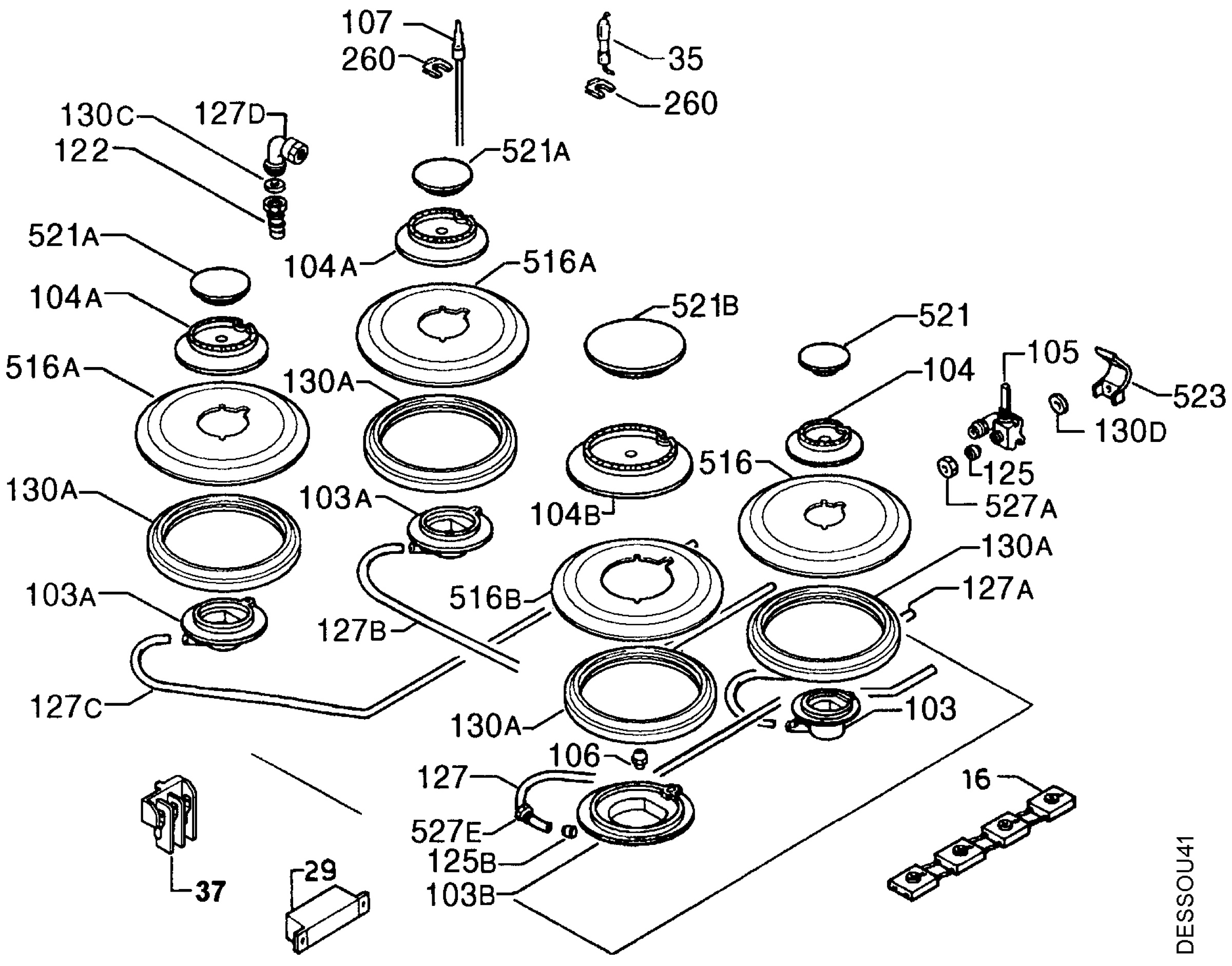 Bottom and functional parts