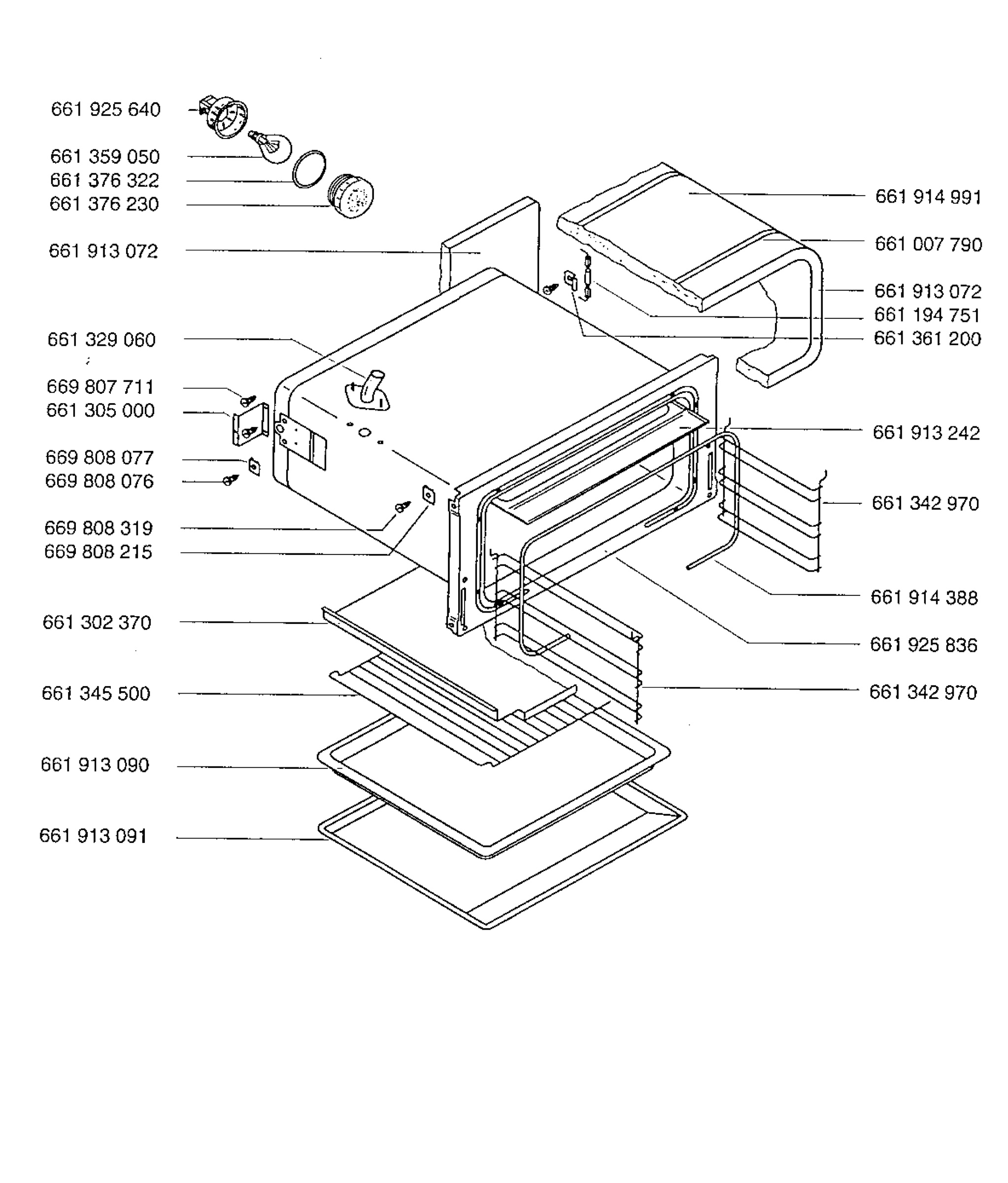 H10 Grill cavity assy