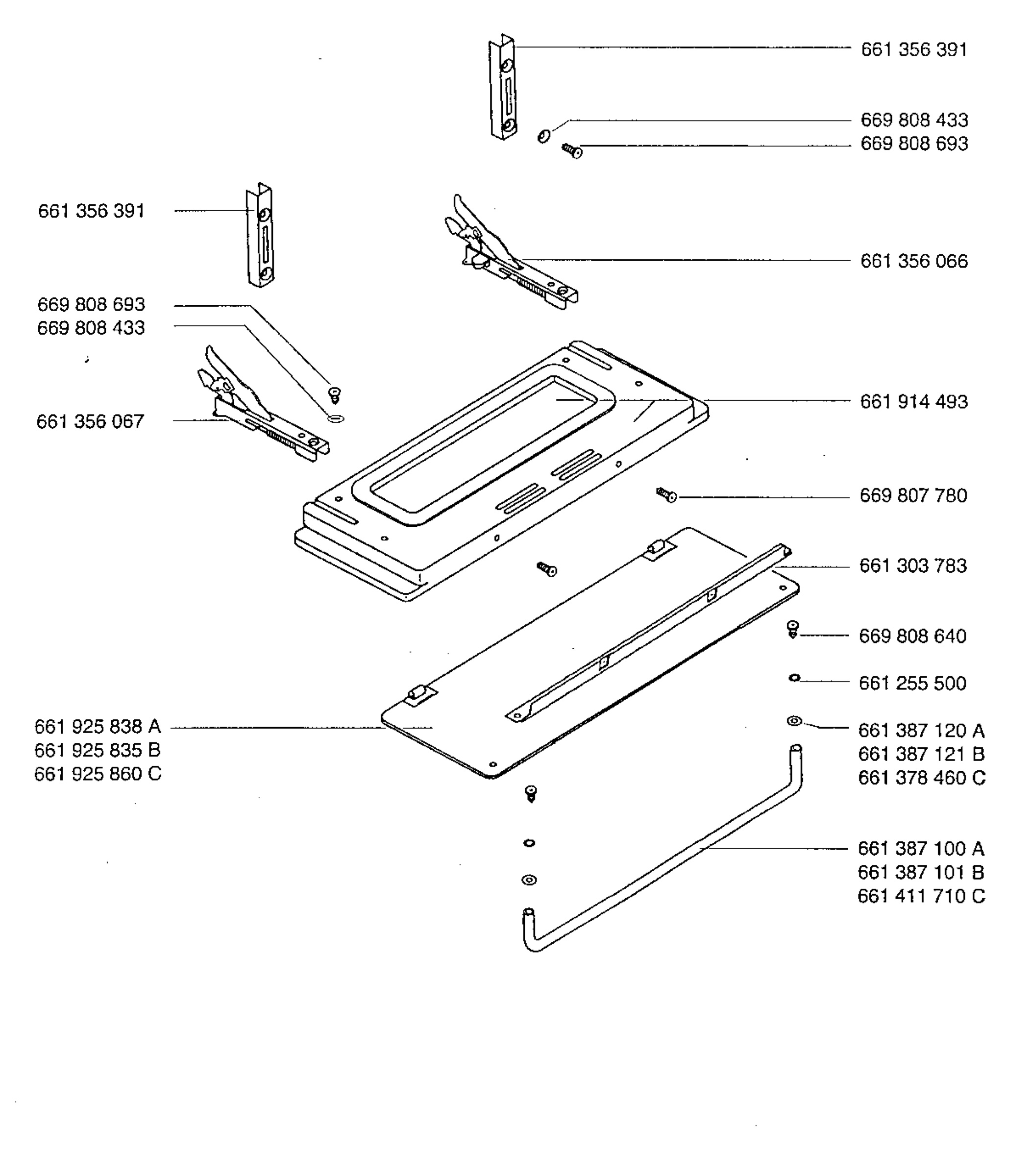 H10 Grill door assy