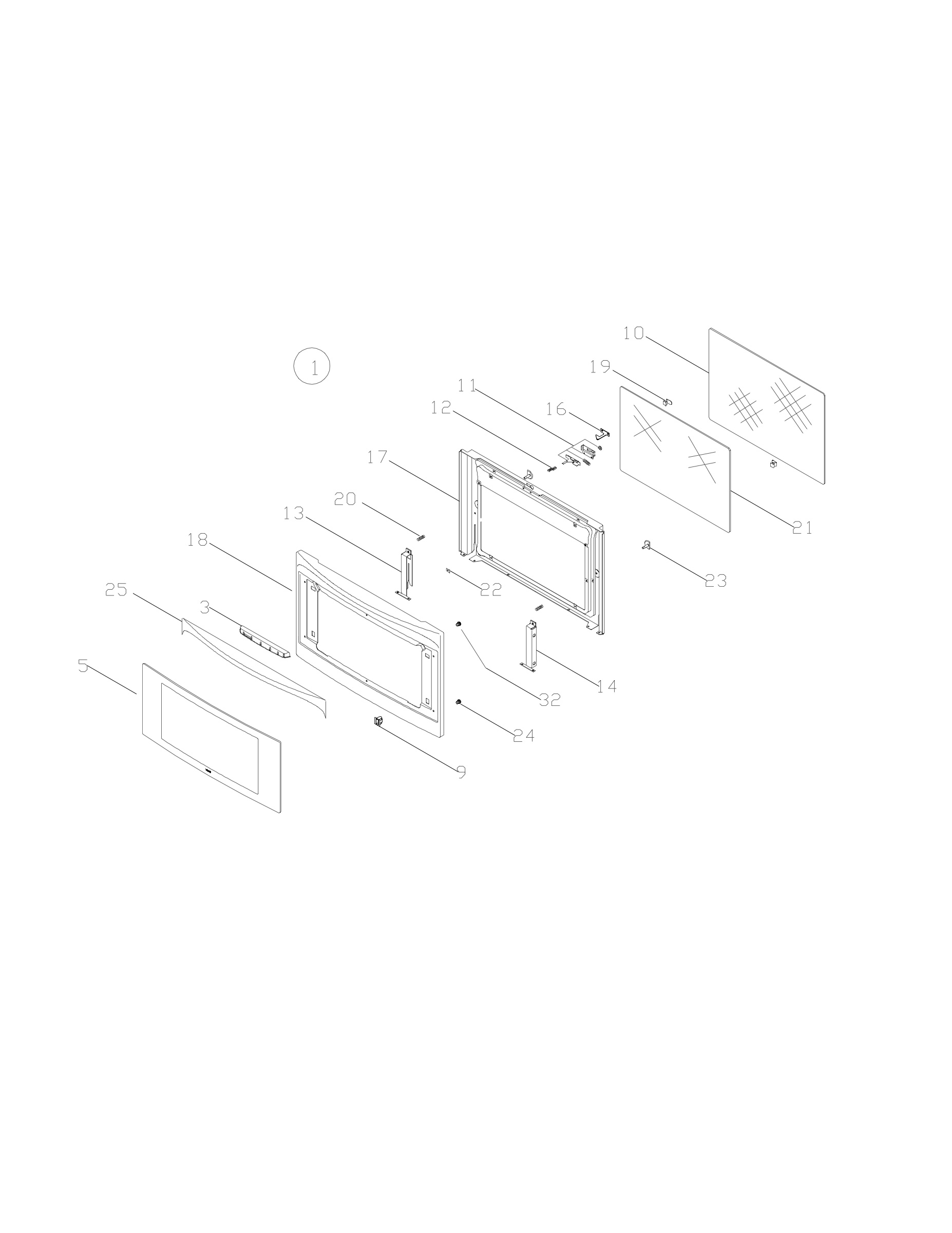 H10 Main Oven Door (large)