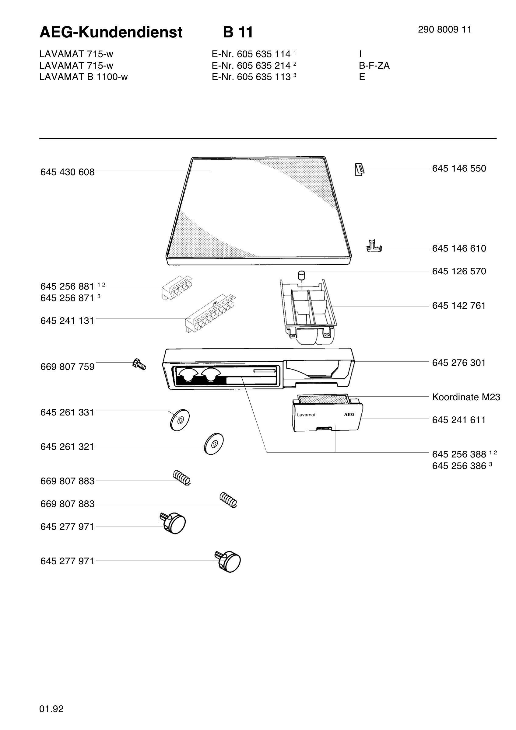 Command panel 037