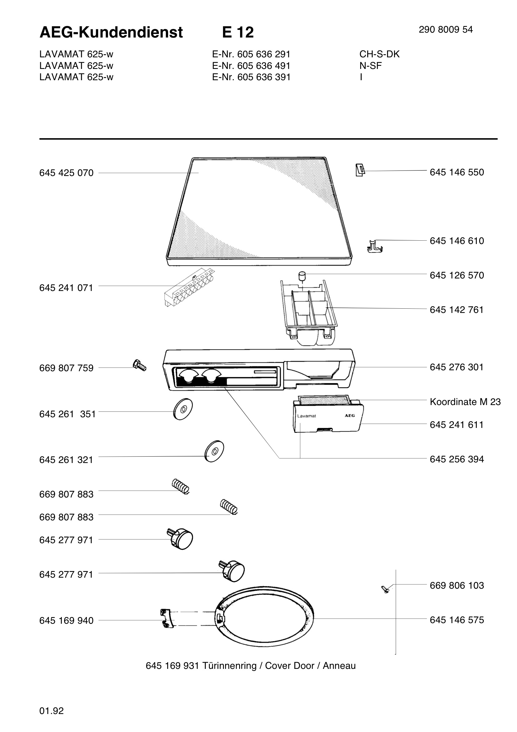 Command panel 037