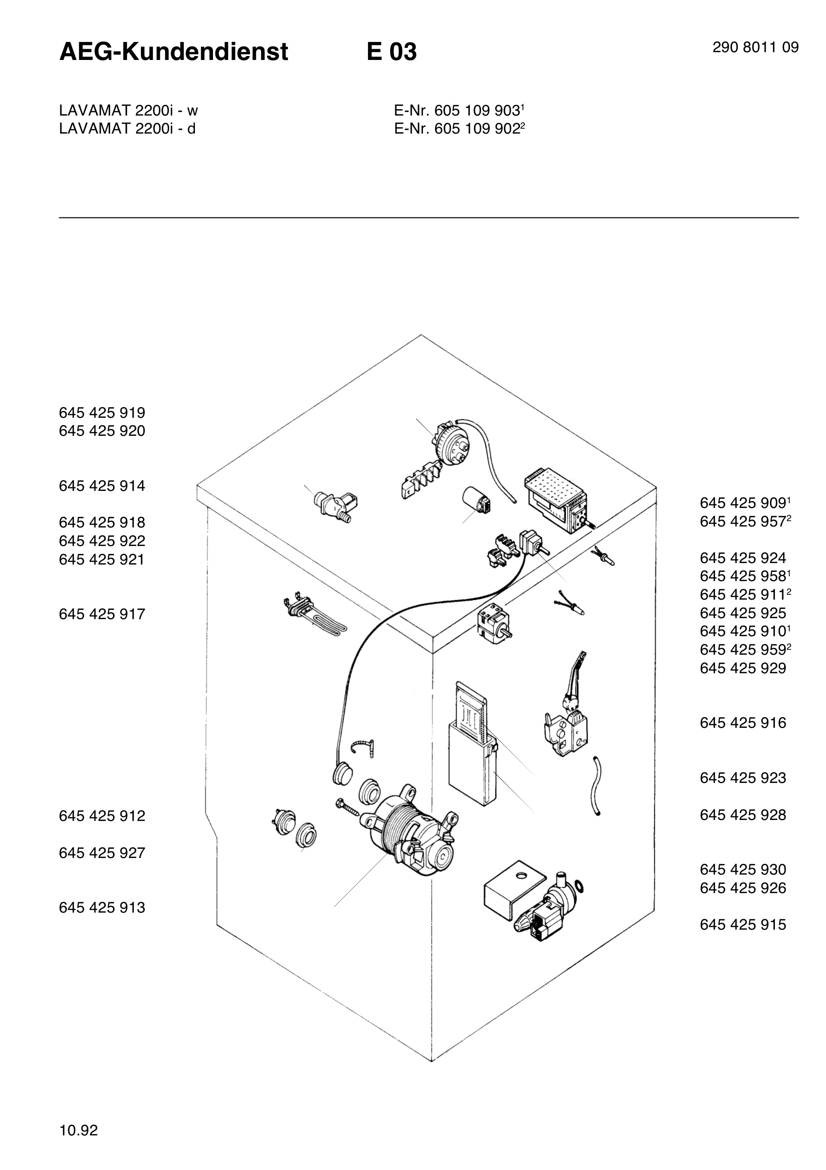 Electrical equipment 268