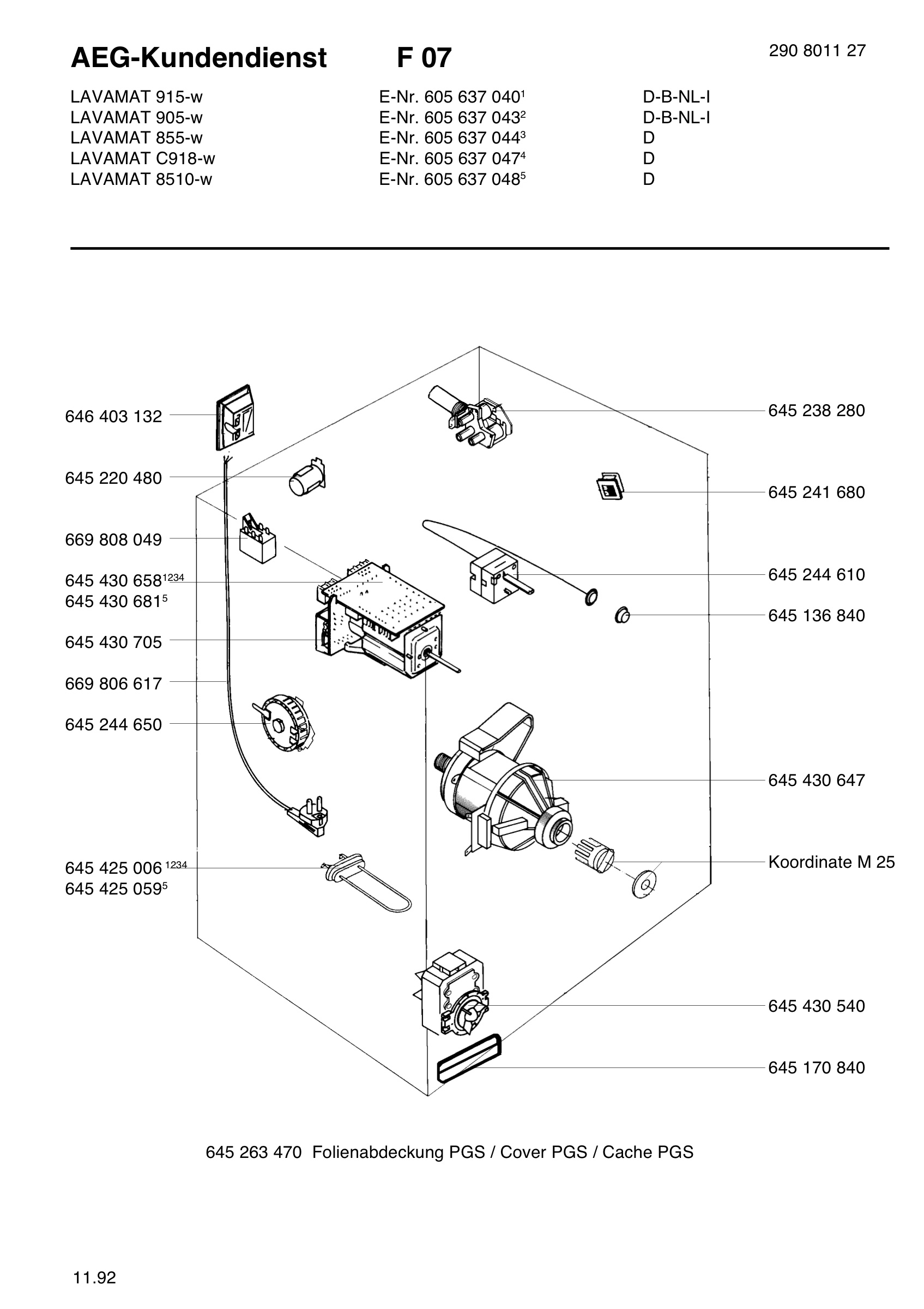 Electrical equipment 268