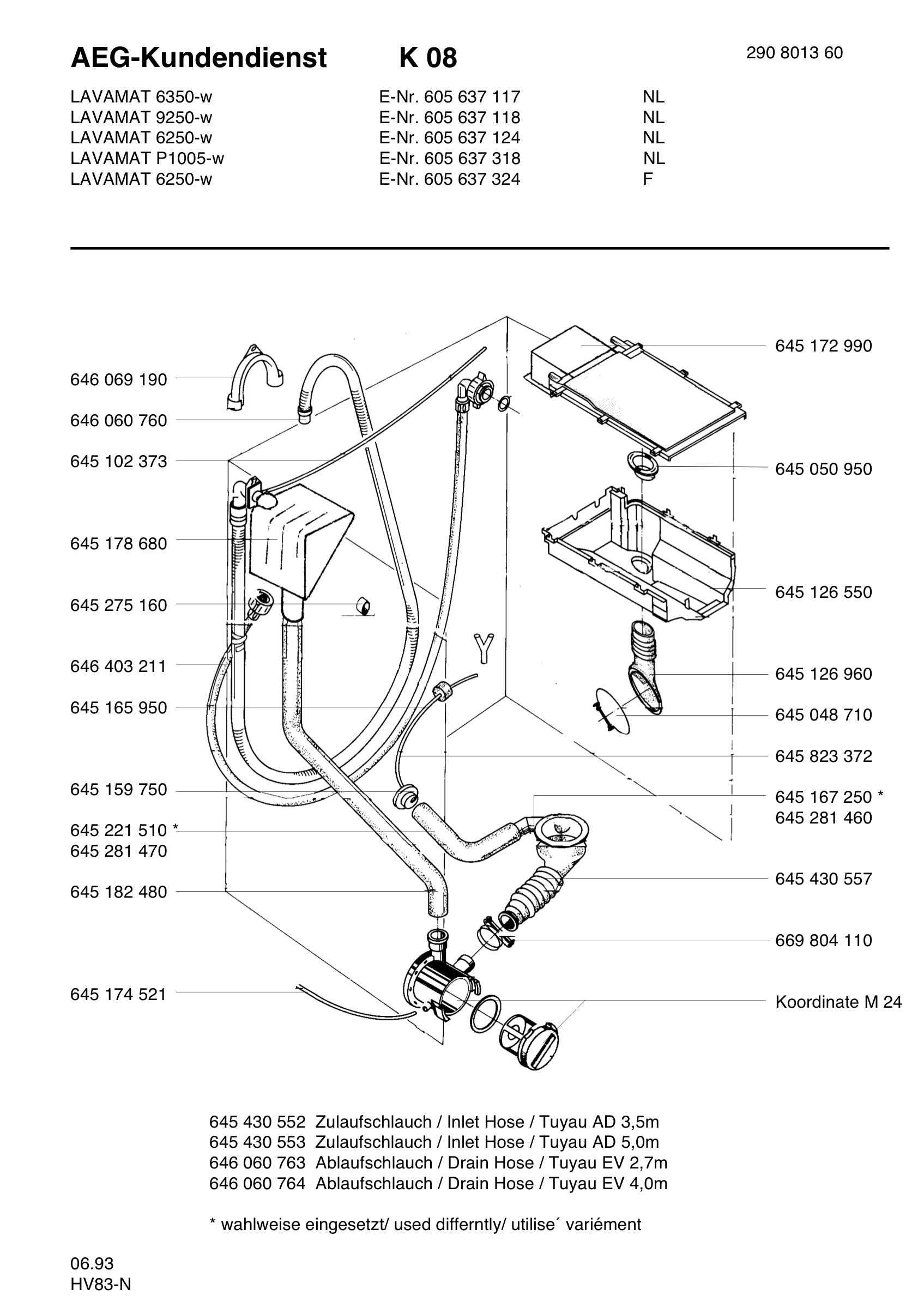 Water equipment