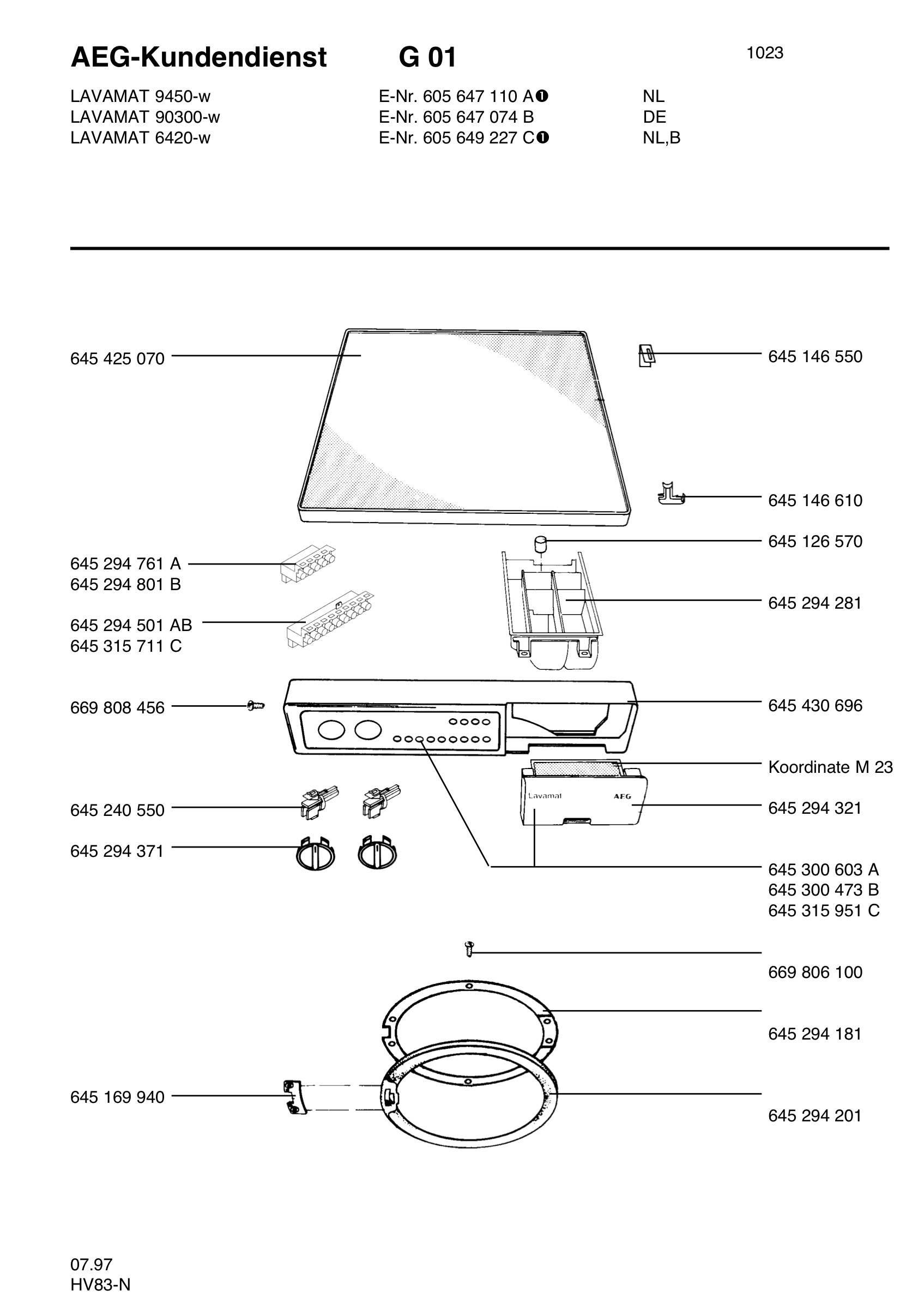 Command panel 037