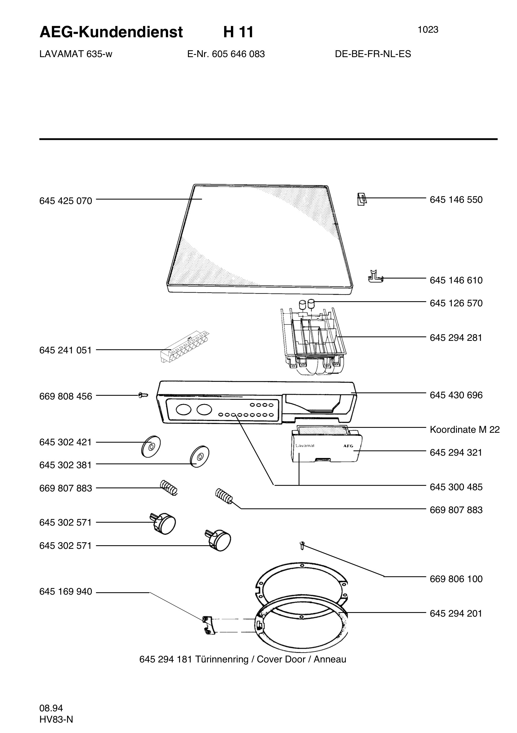 Command panel 037