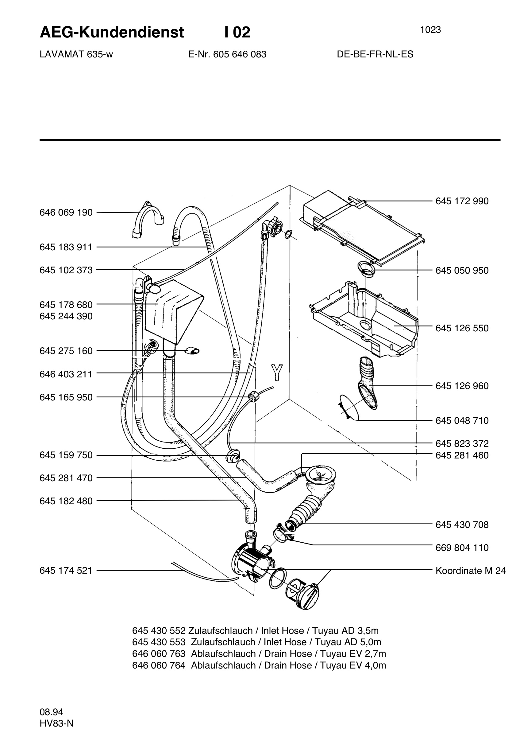 Water equipment