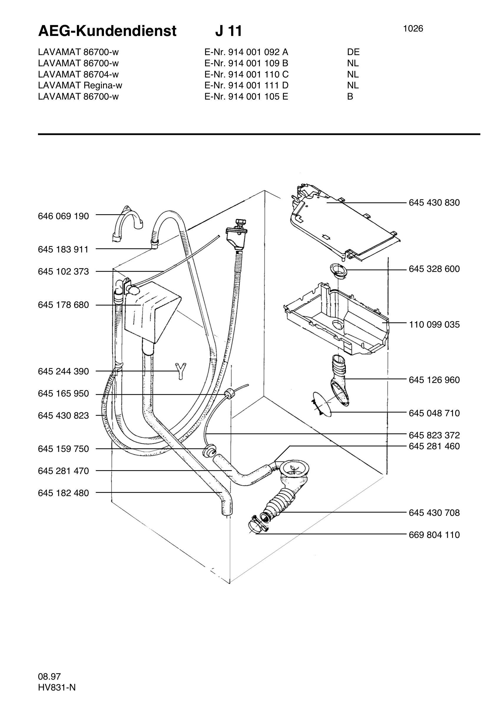 Water equipment