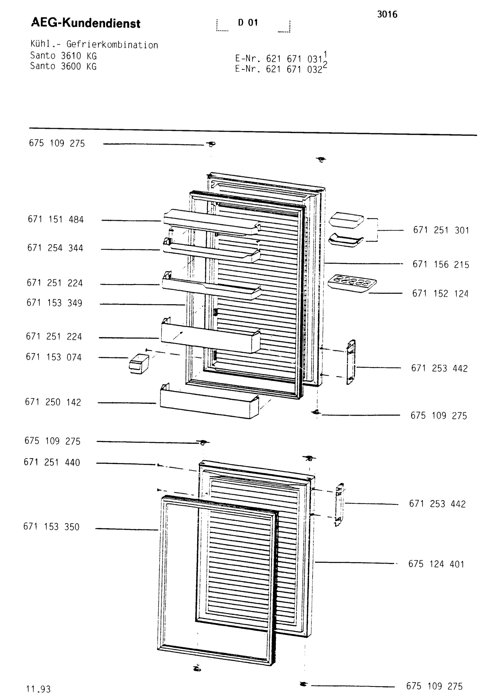 Refrigerator door