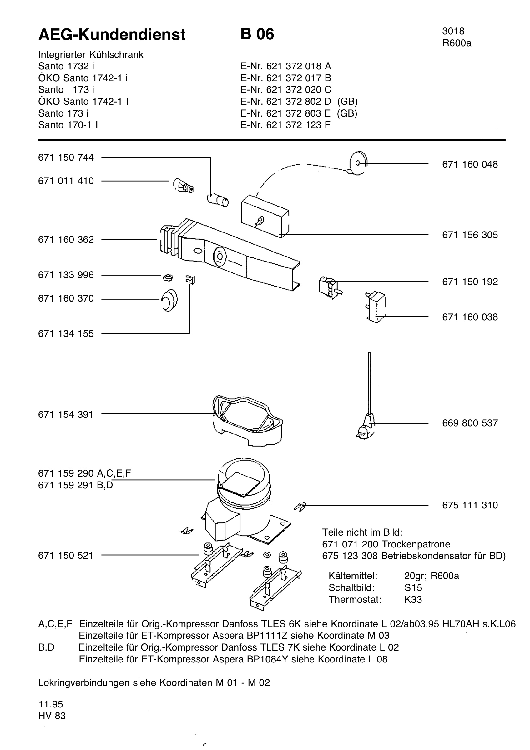 Refrigerator electrical equipment