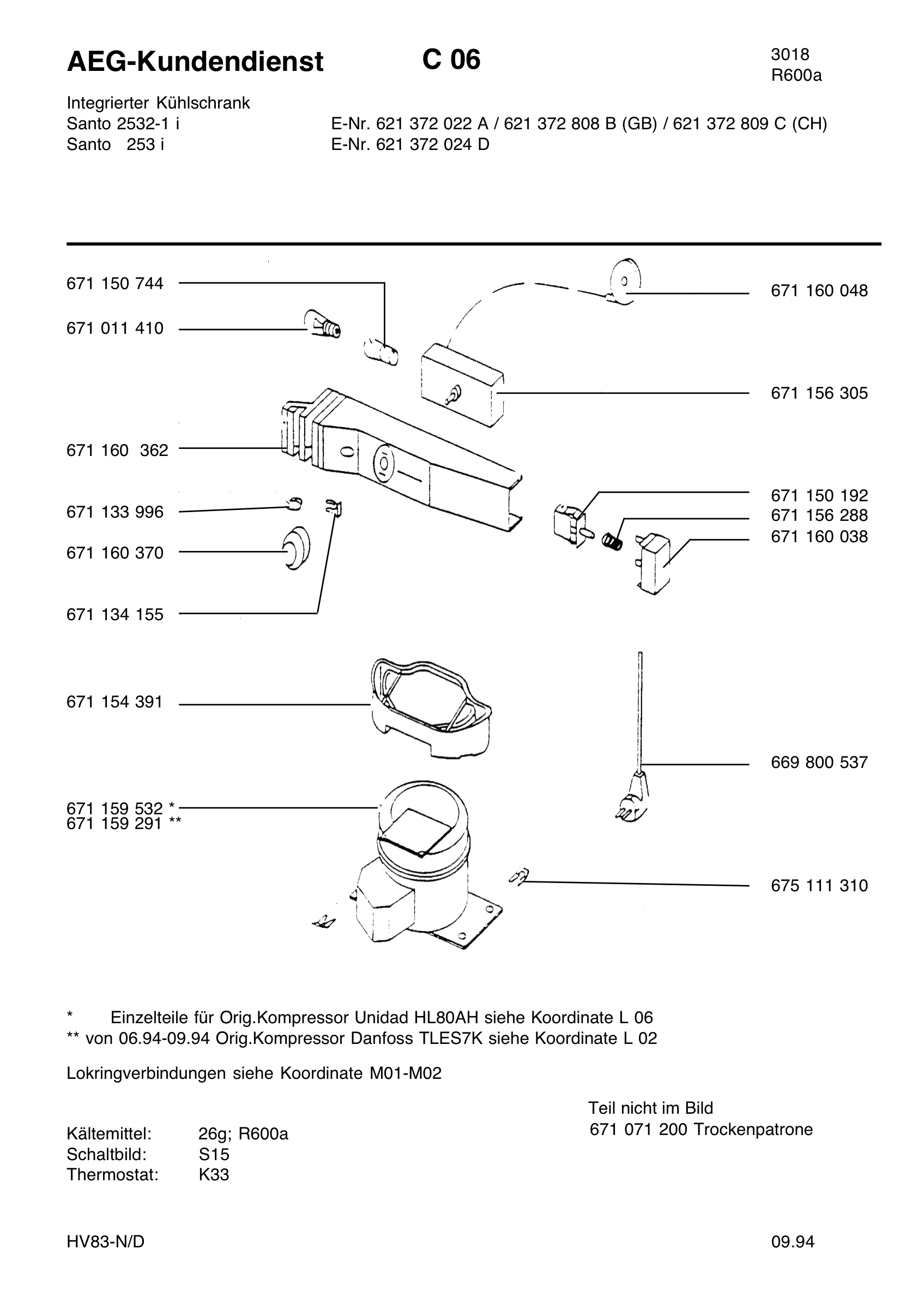 Refrigerator electrical equipment