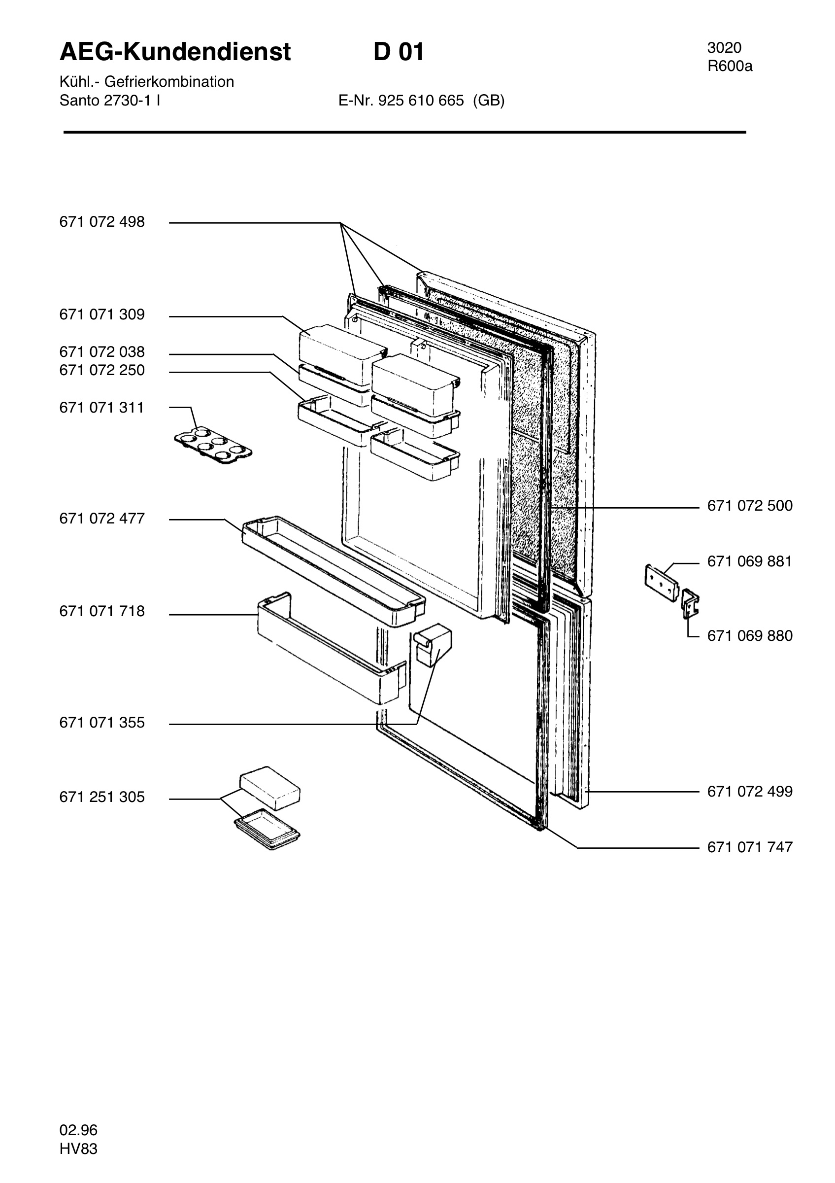Refrigerator door
