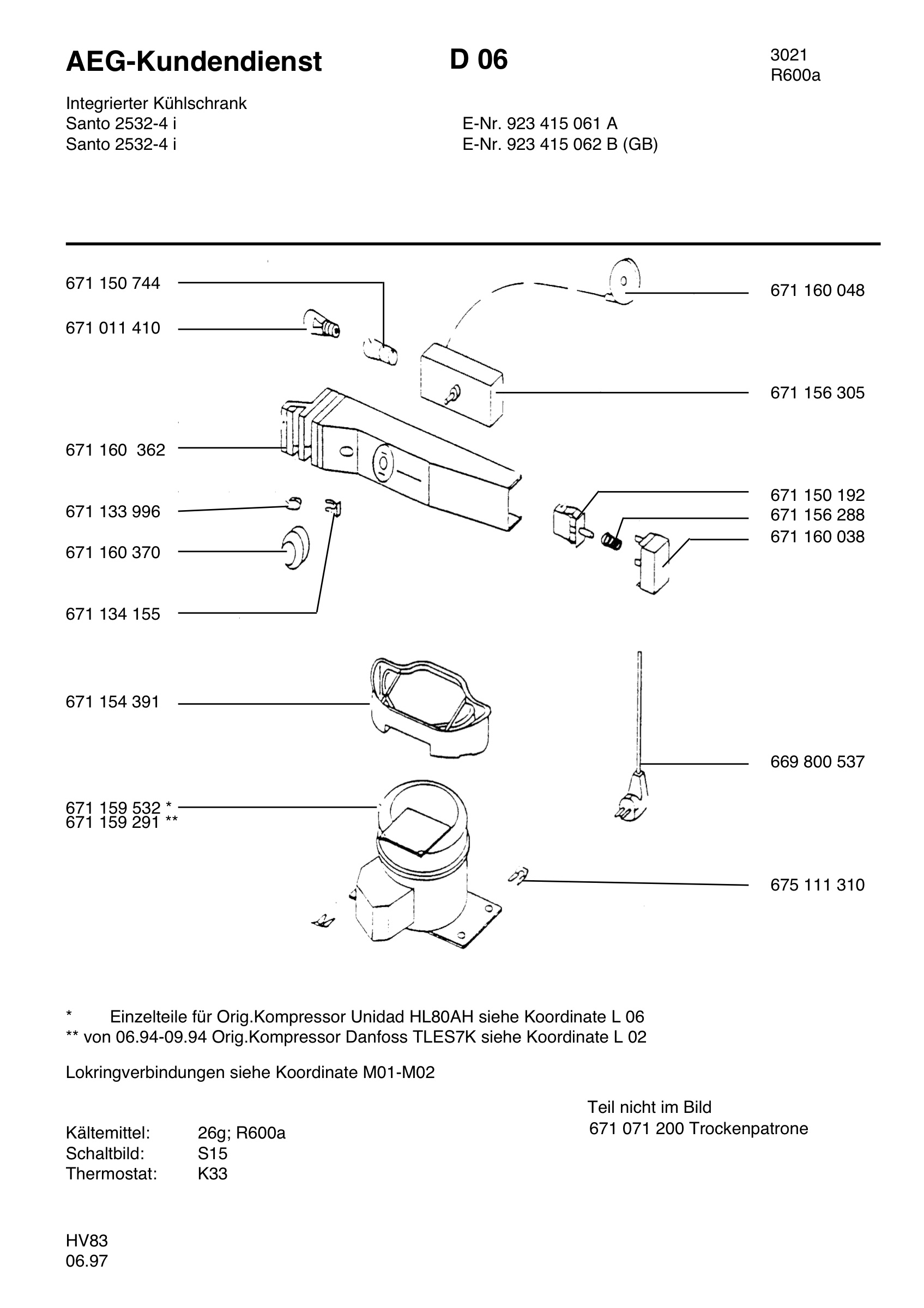Refrigerator electrical equipment