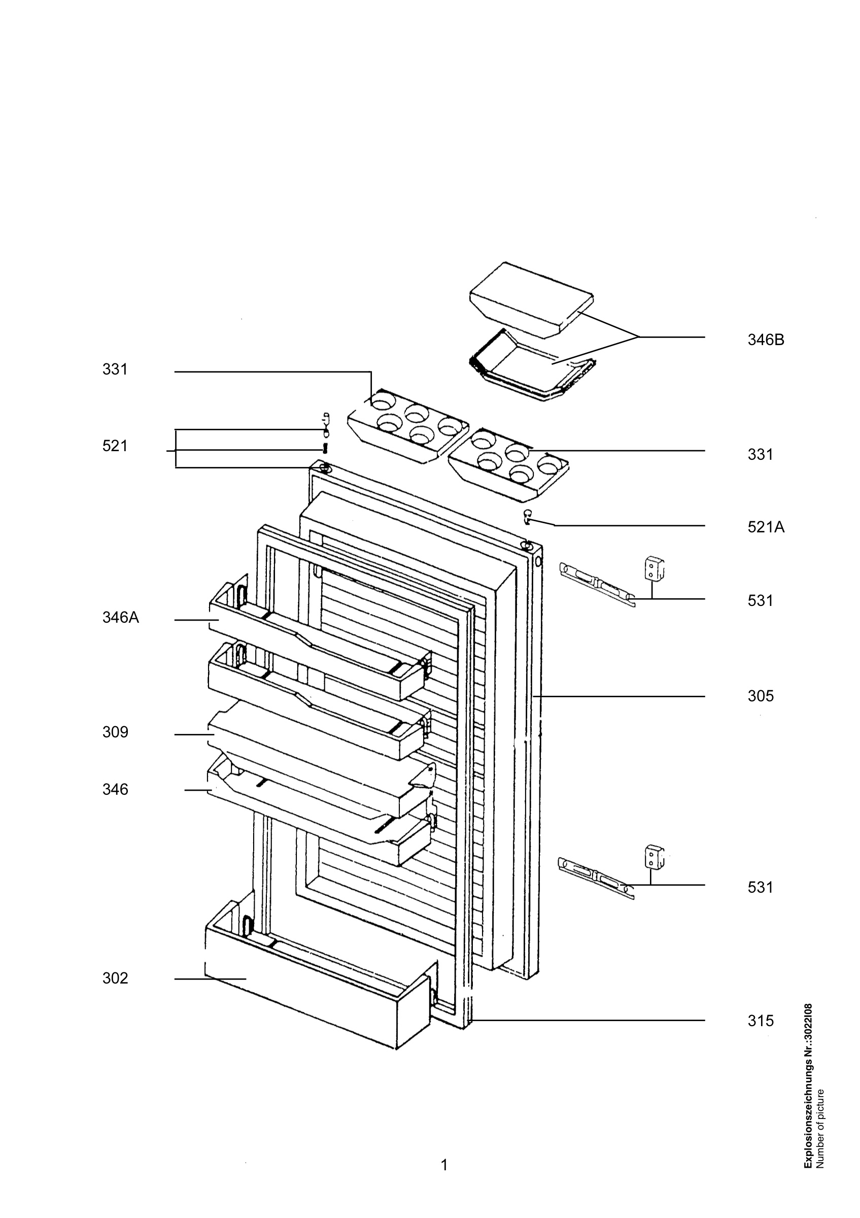 Refrigerator door