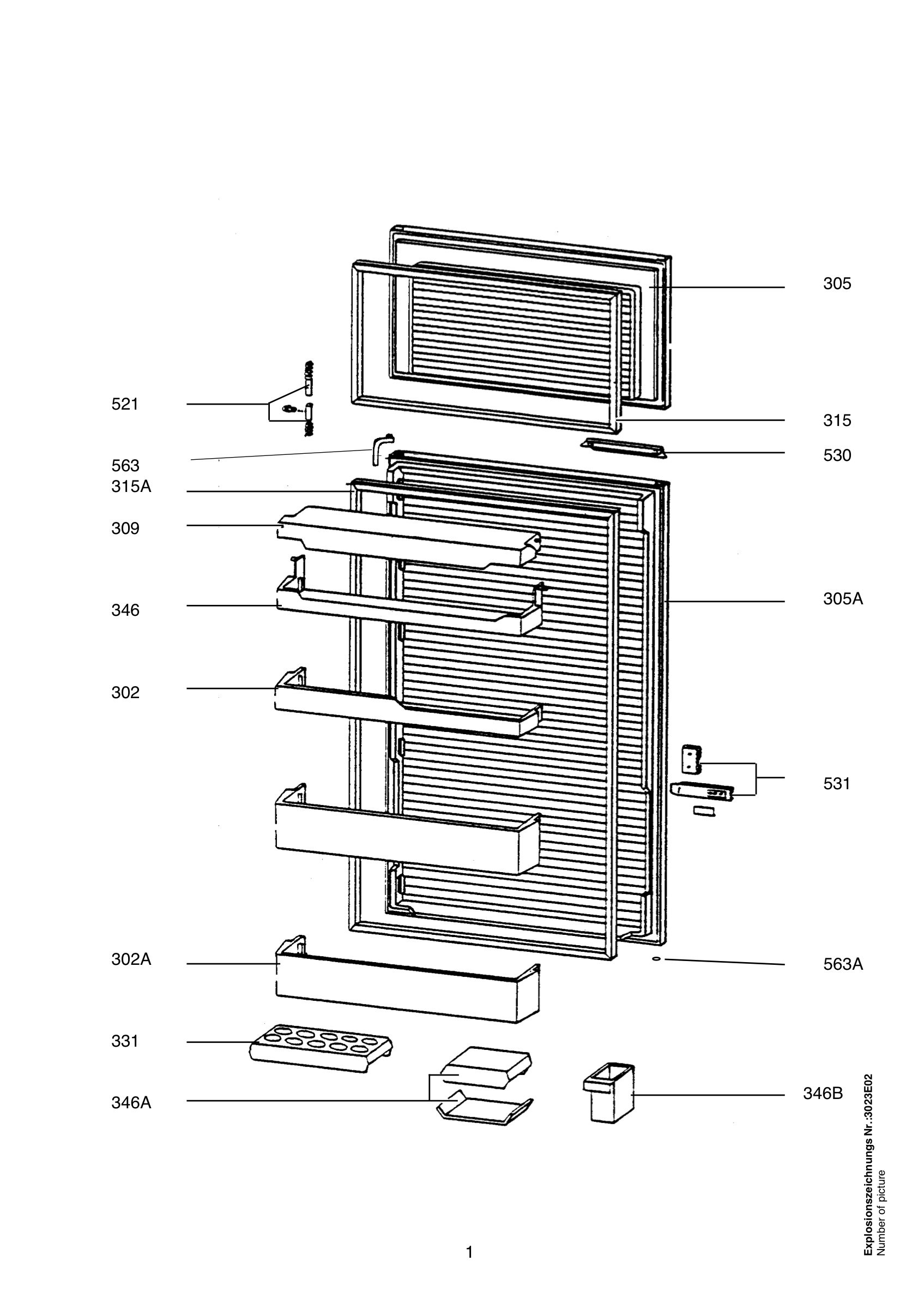 Refrigerator door