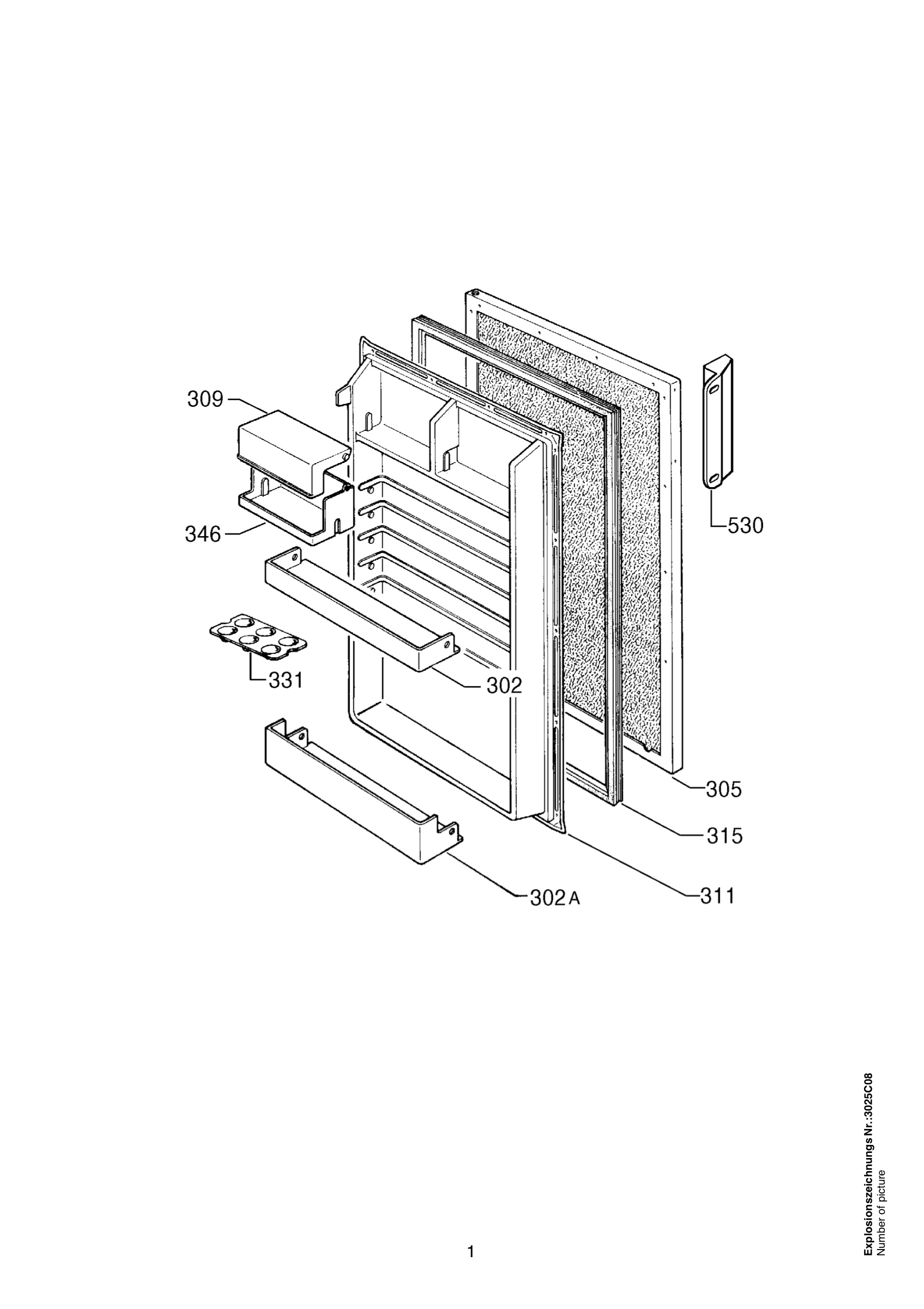 Refrigerator door