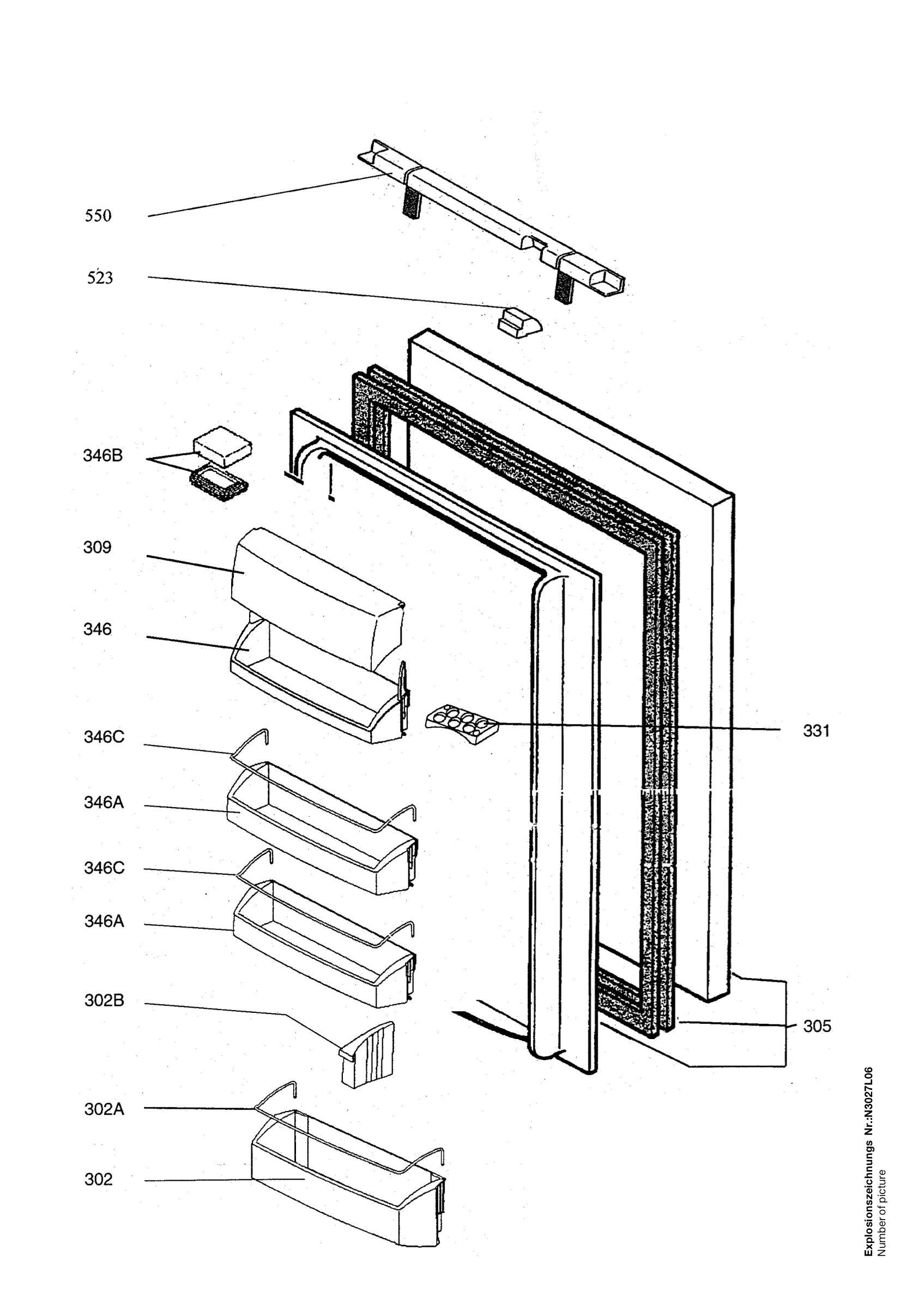 Refrigerator door