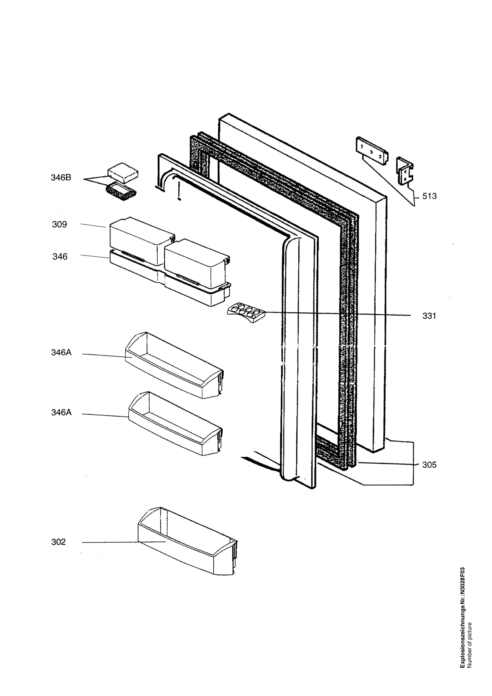 Refrigerator door