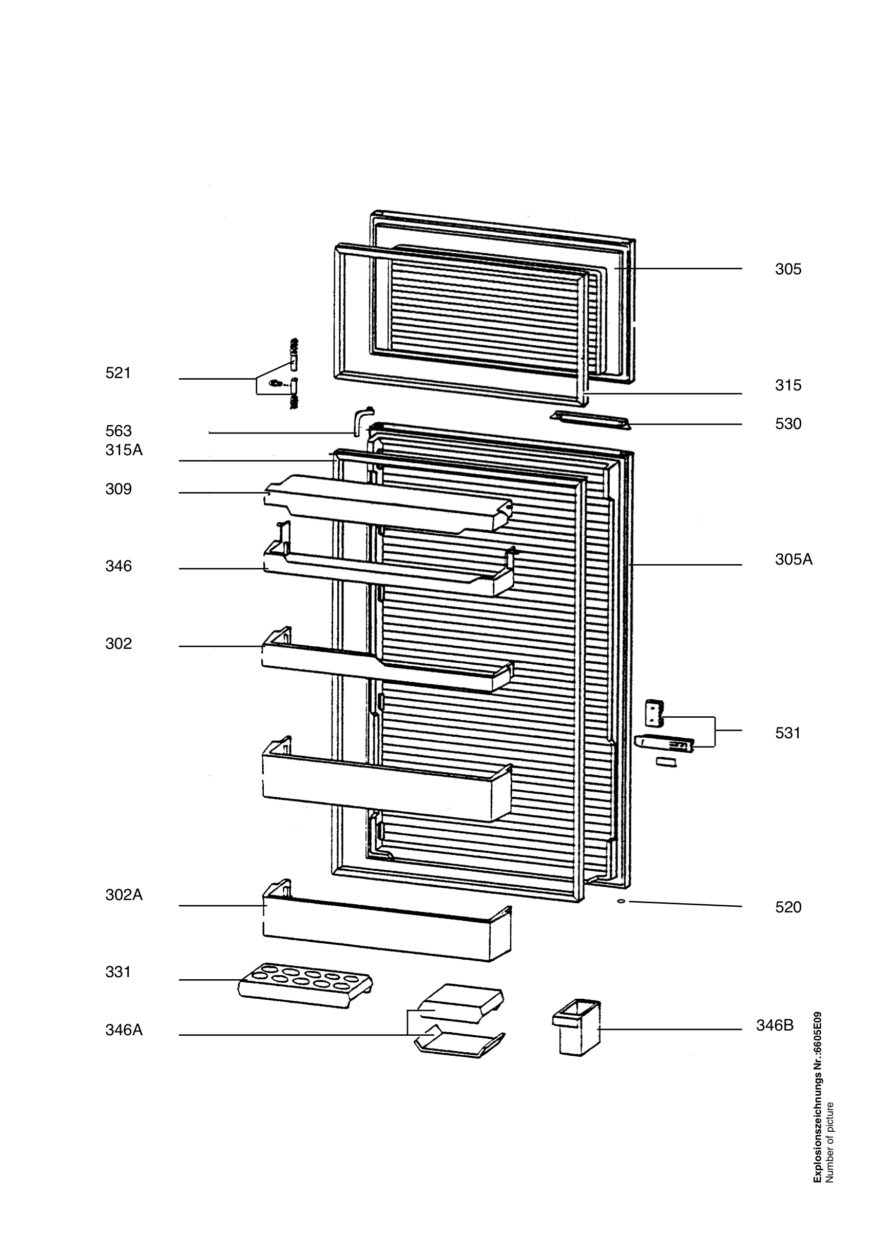 Refrigerator door