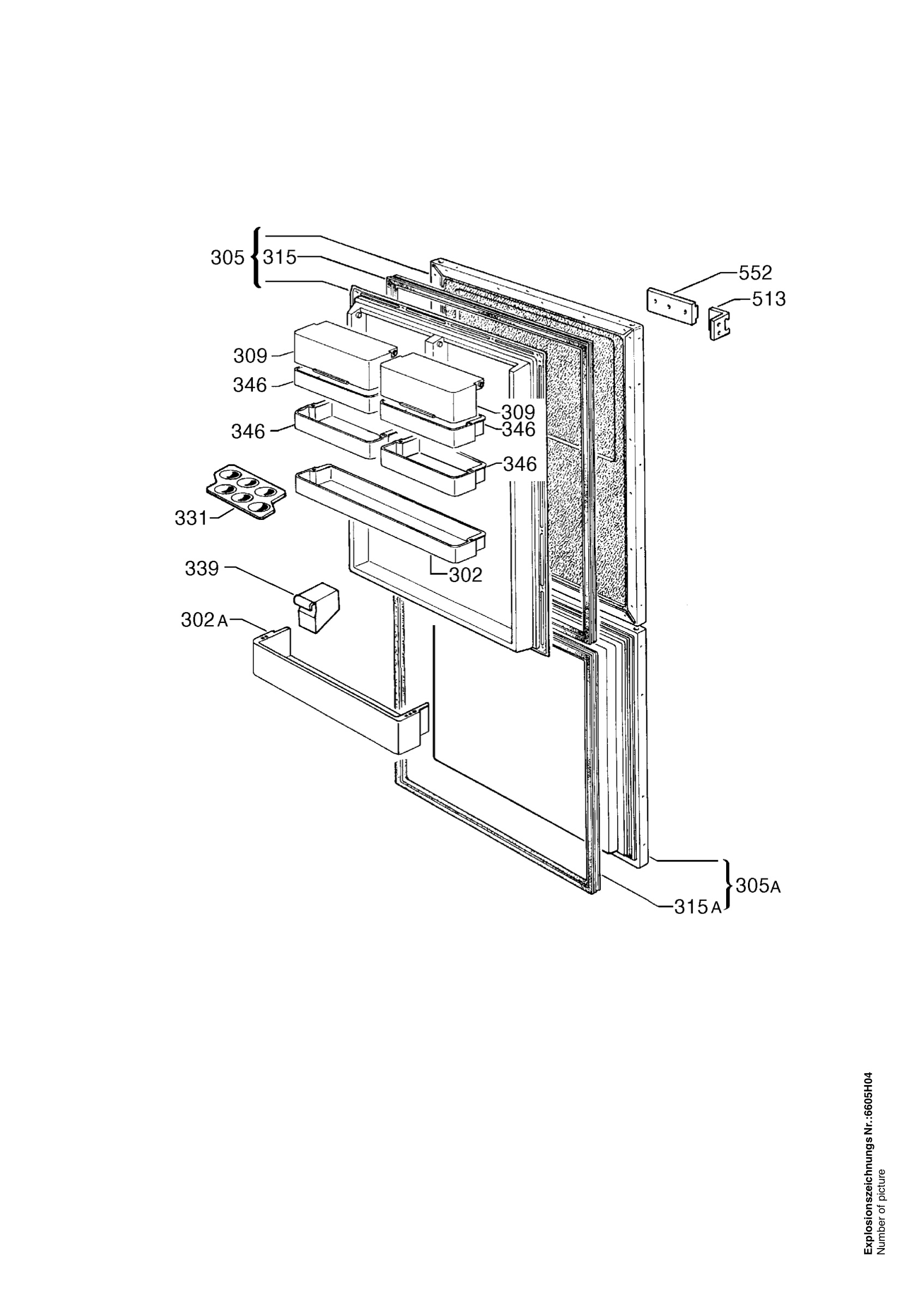 Refrigerator door