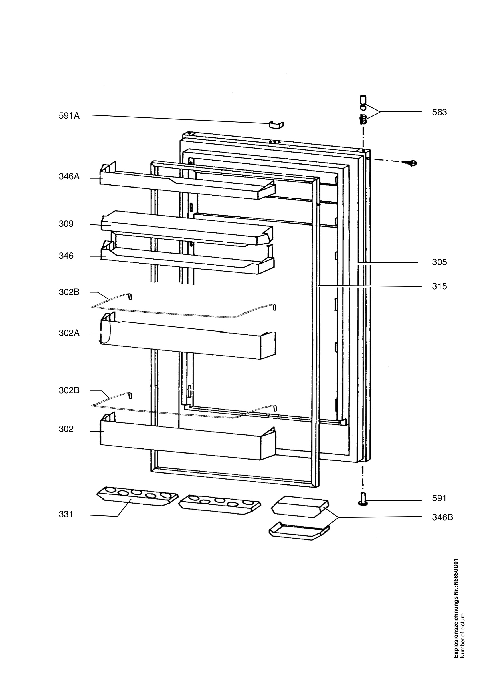 Refrigerator door