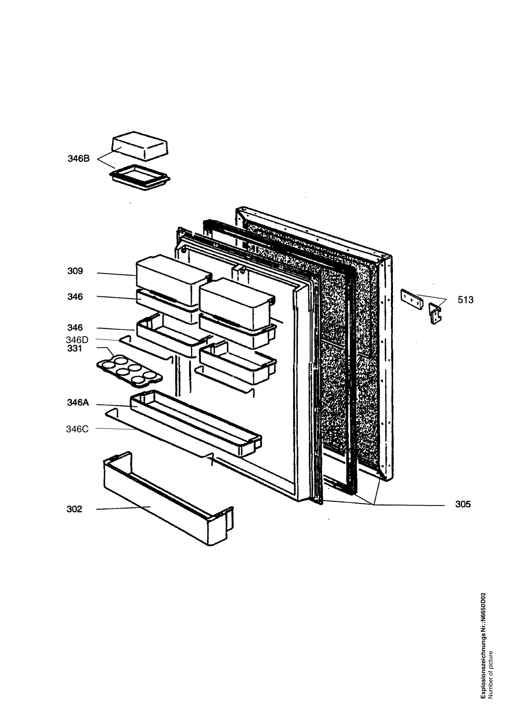 Refrigerator door