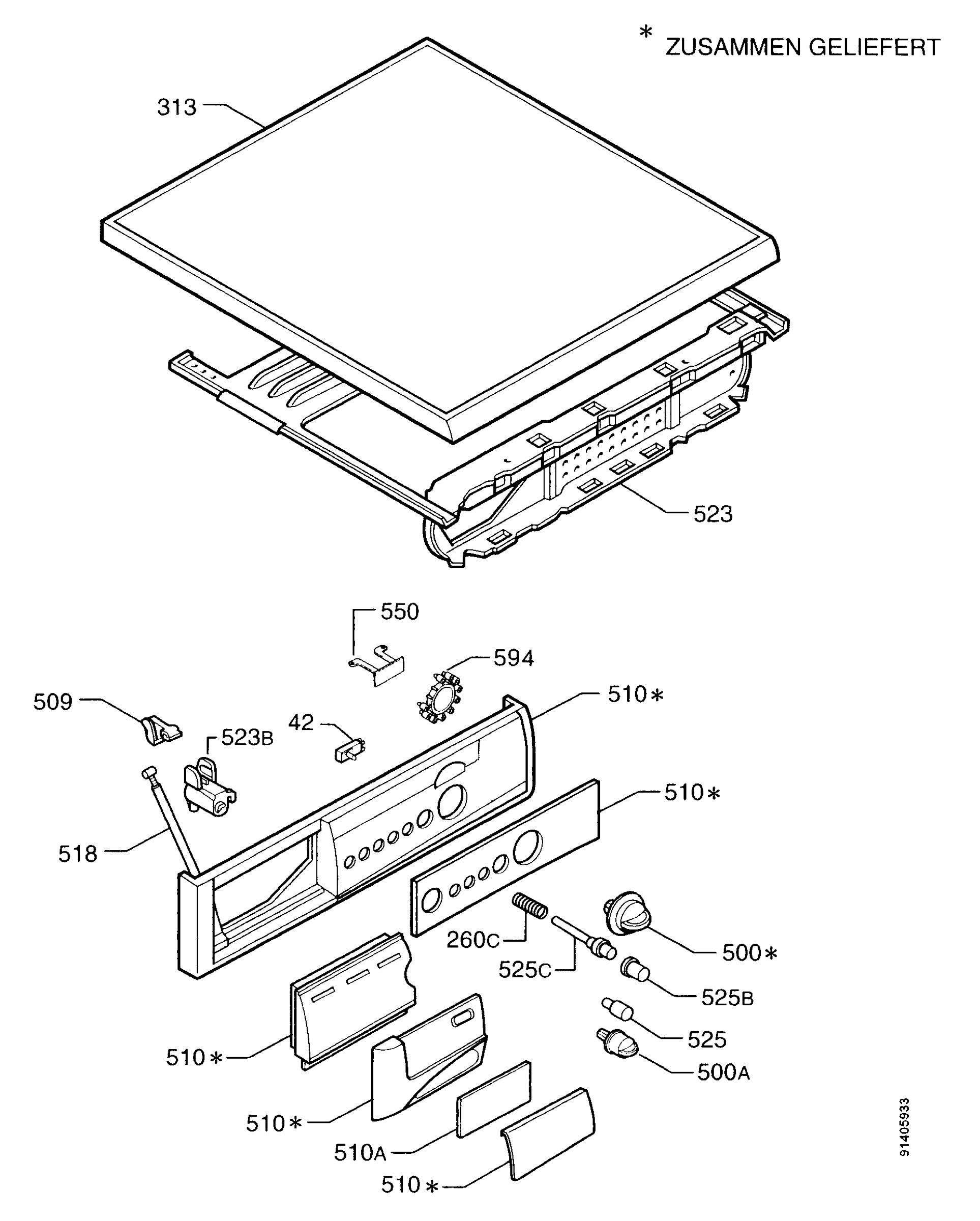Control panel and lid