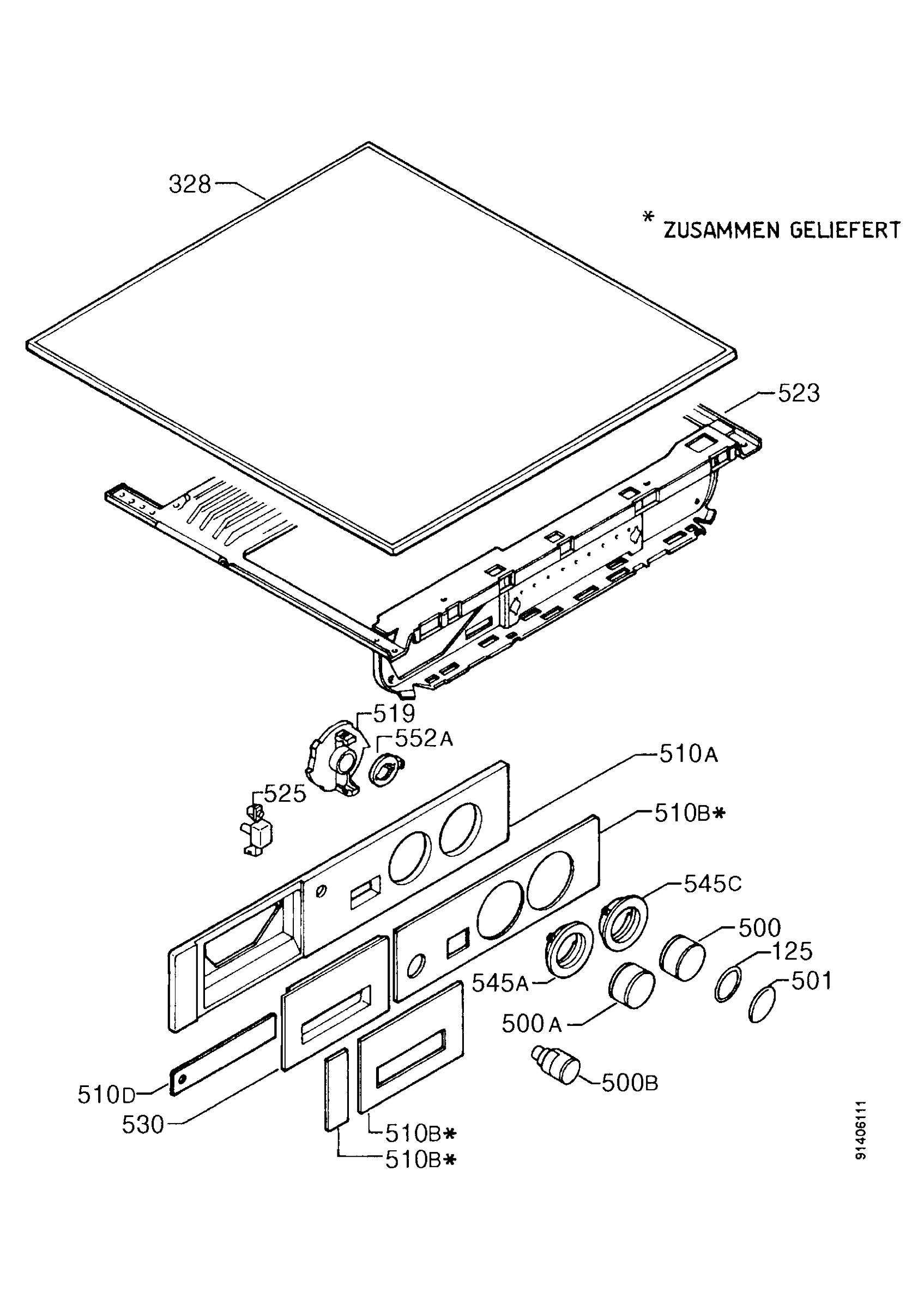 Control panel and lid