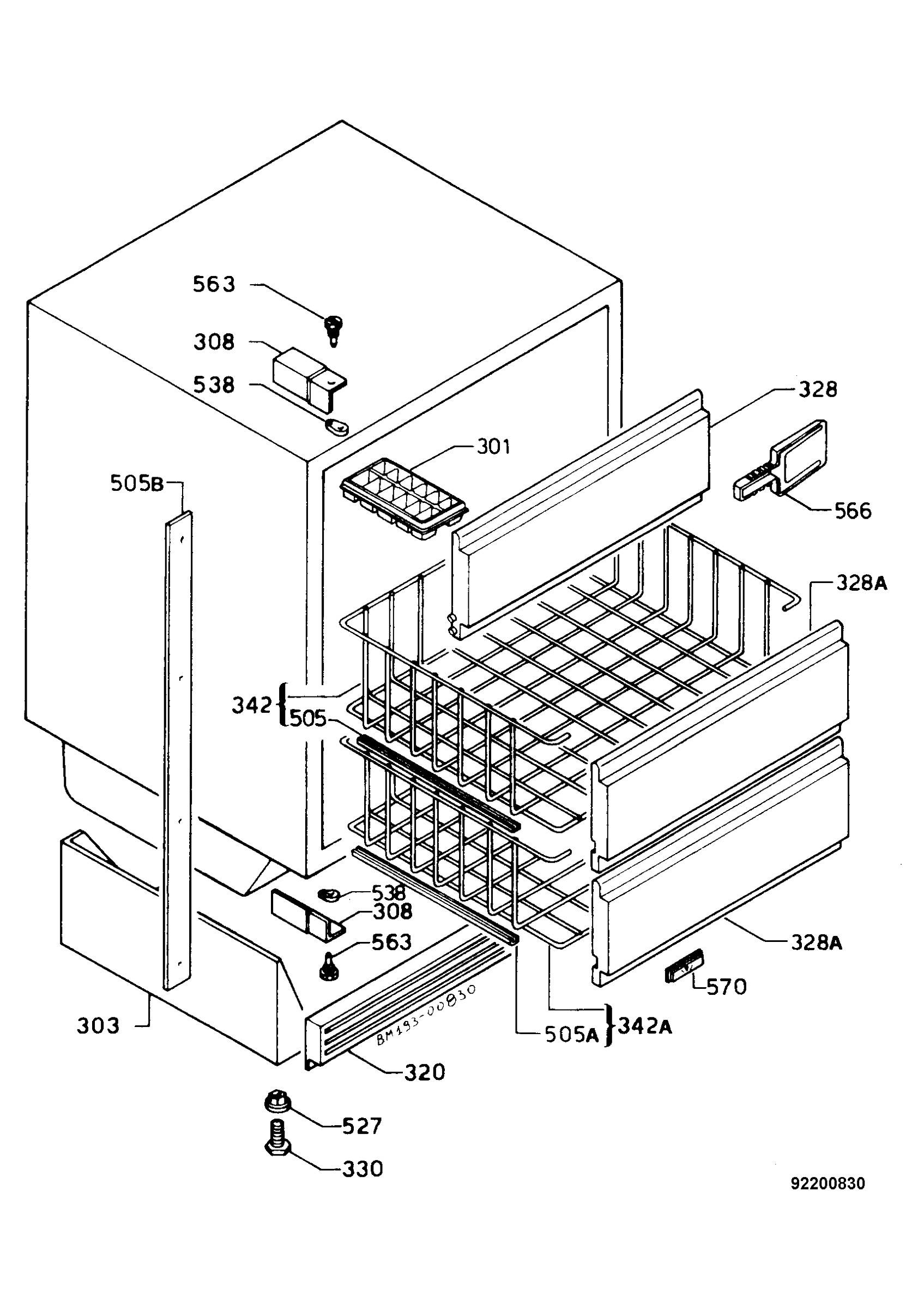 Freezer housing