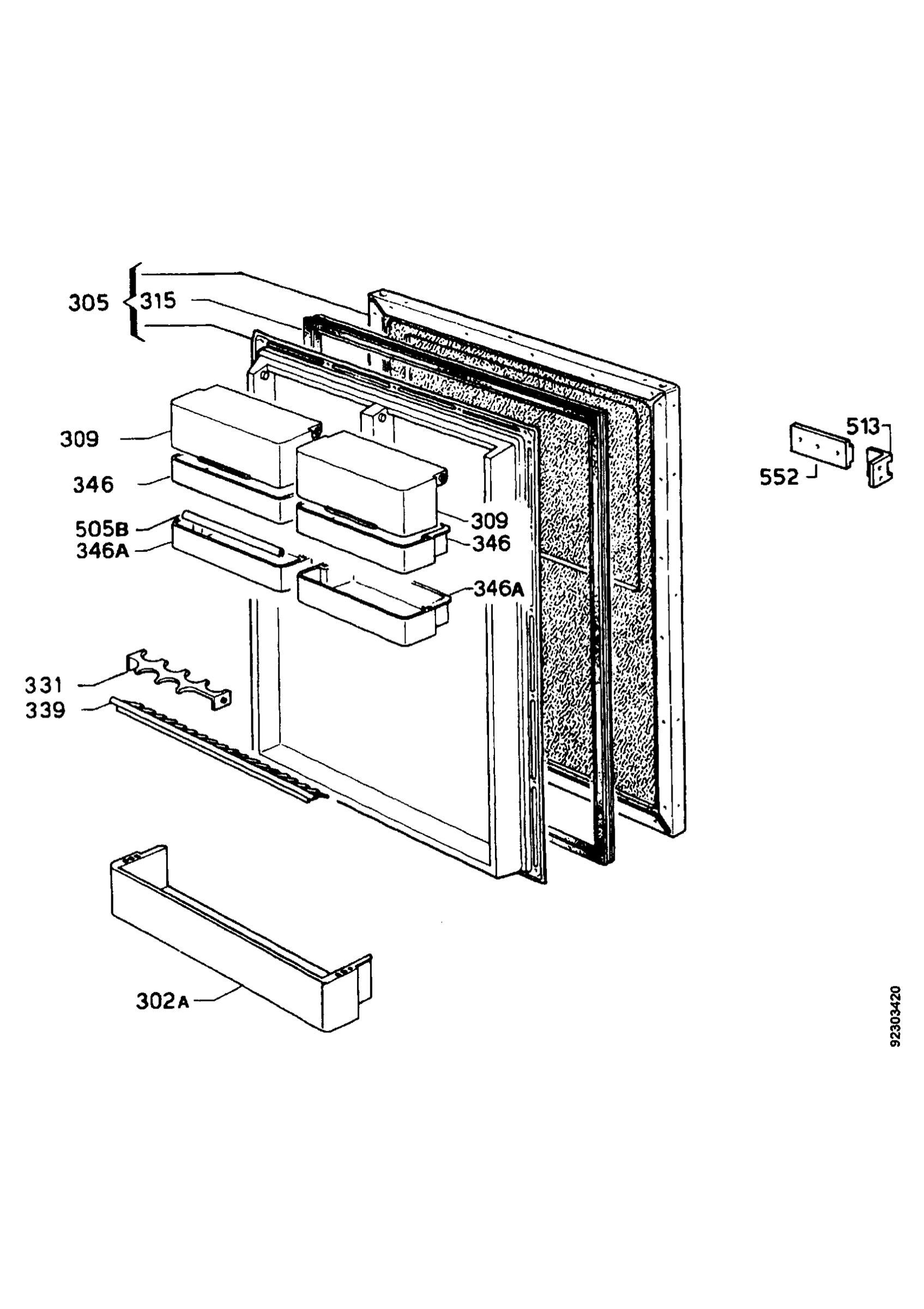 Refrigerator door