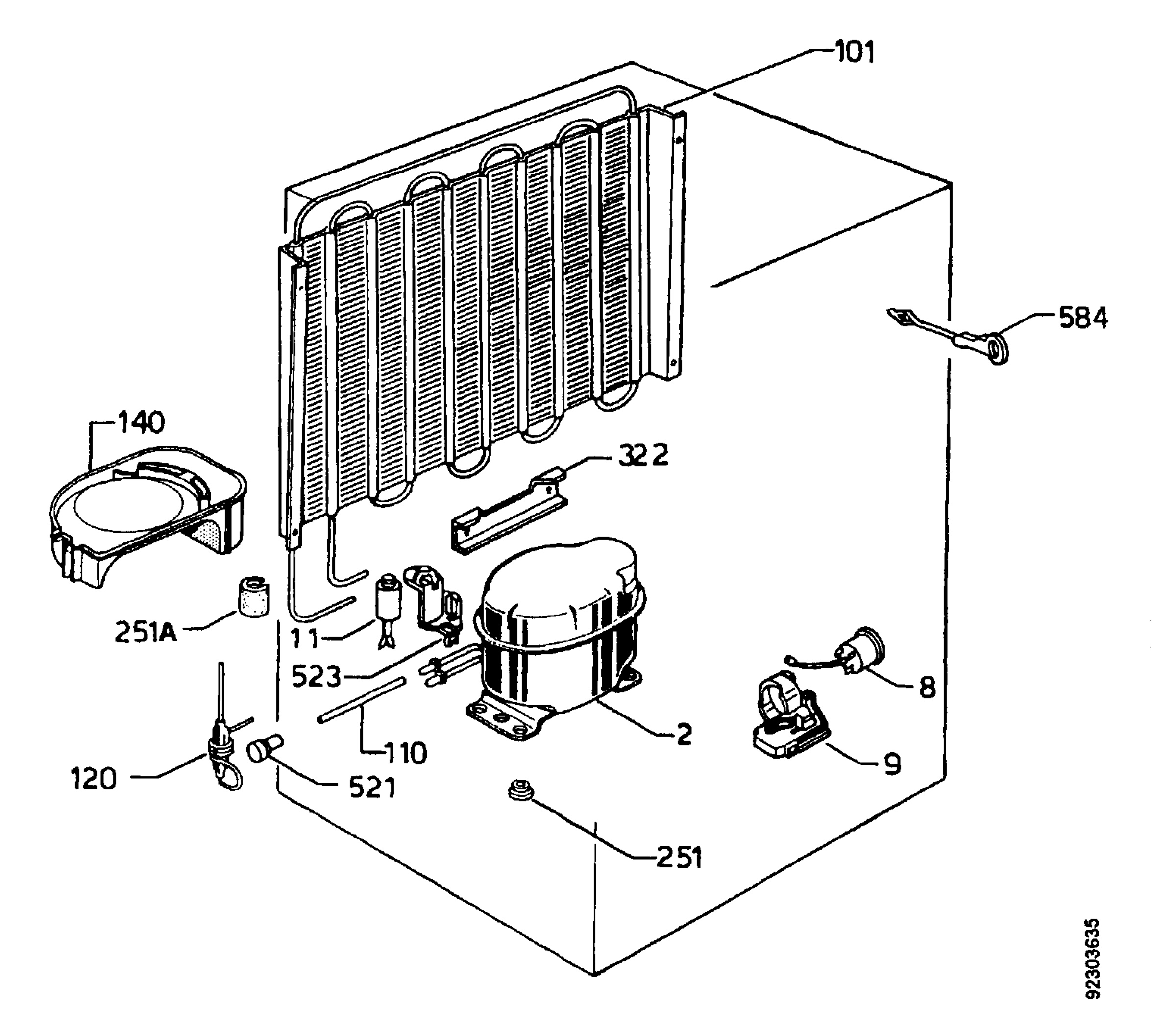Refrigerator cooling system
