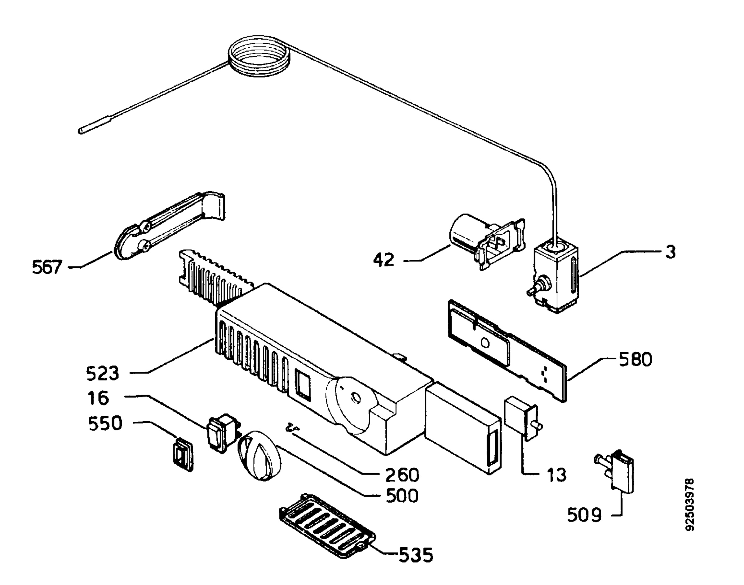 Refrigerator electrical equipment