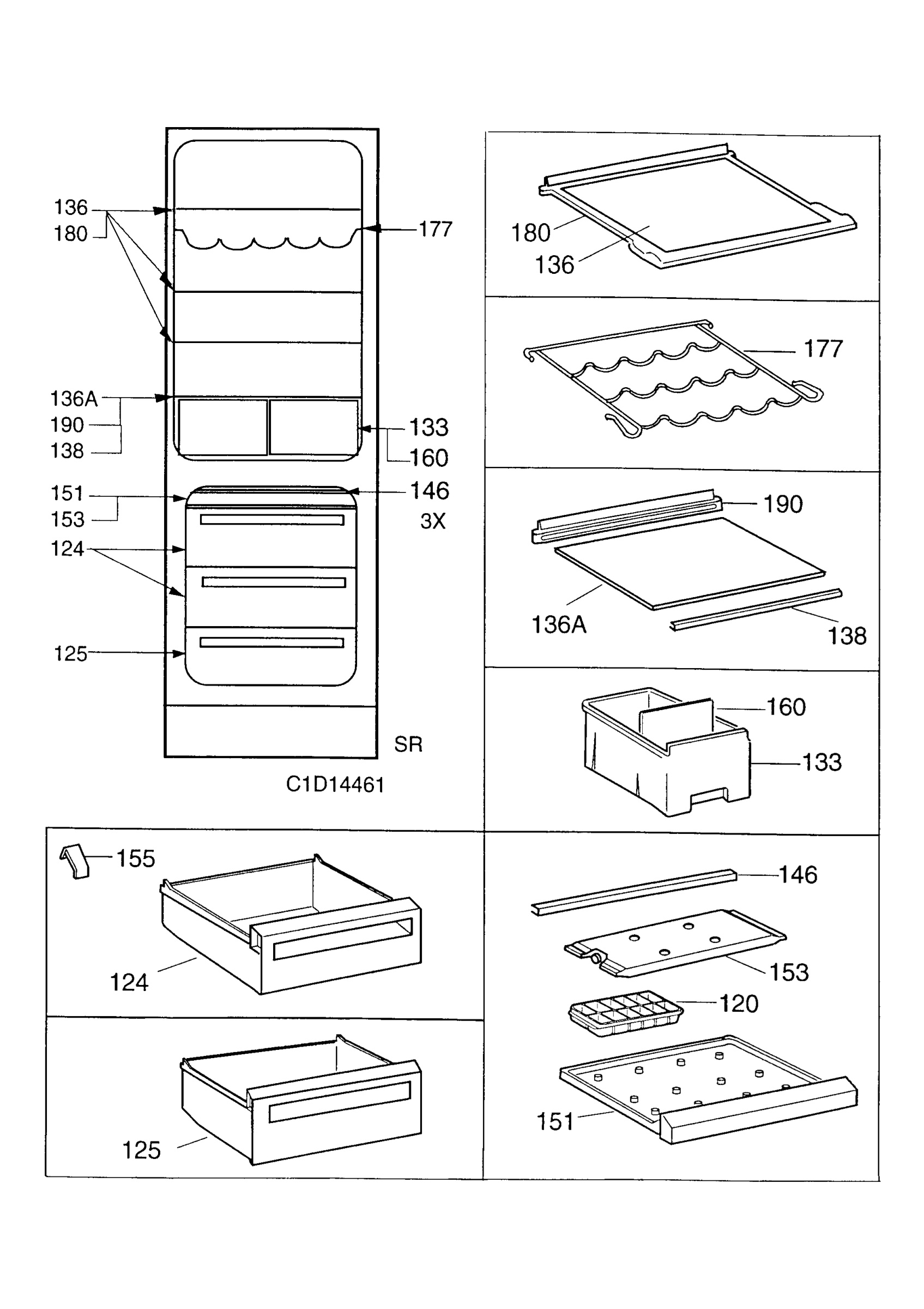 Internal parts