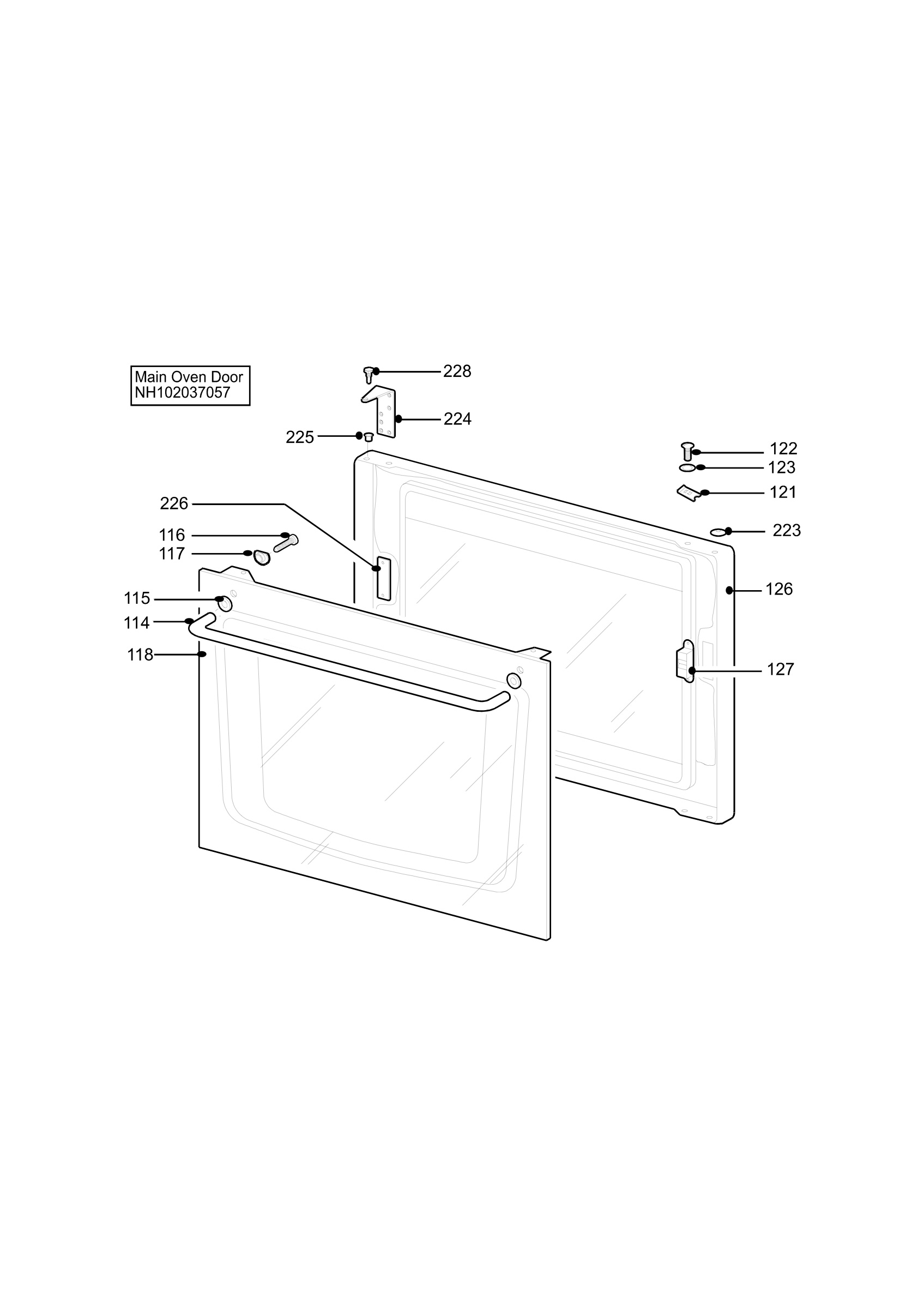 H10 Main Oven Door (large)