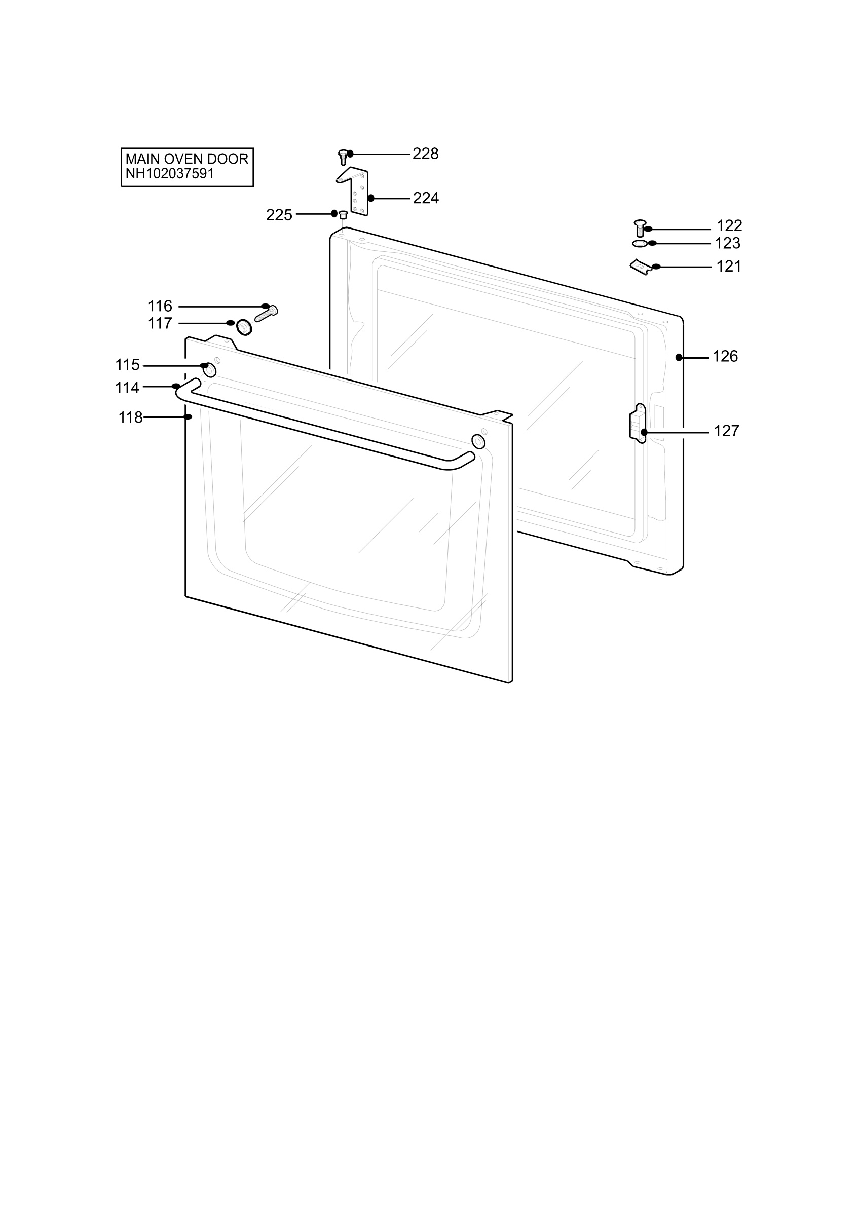 H10 Main Oven Door (large)