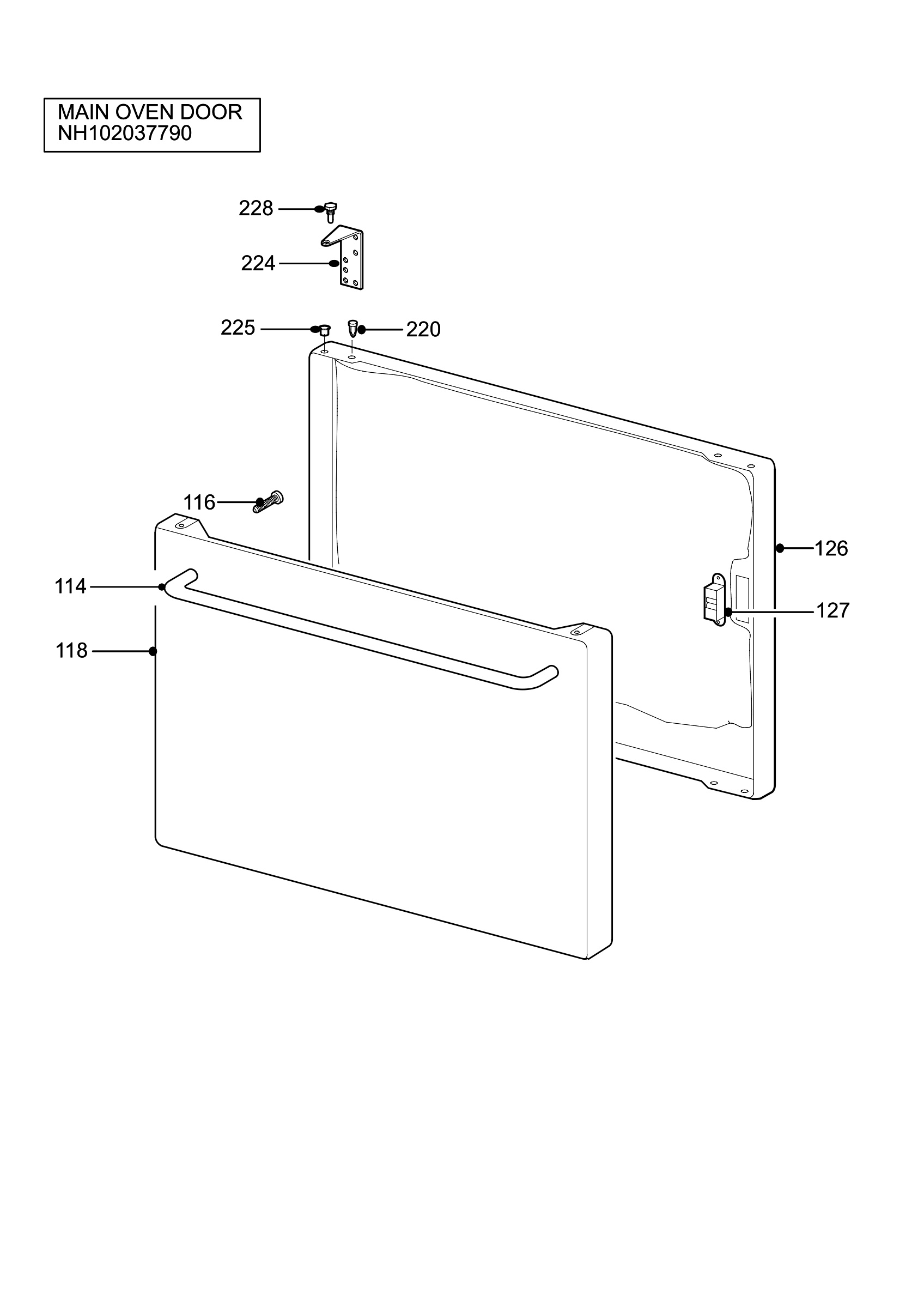 H10 Main Oven Door (large)