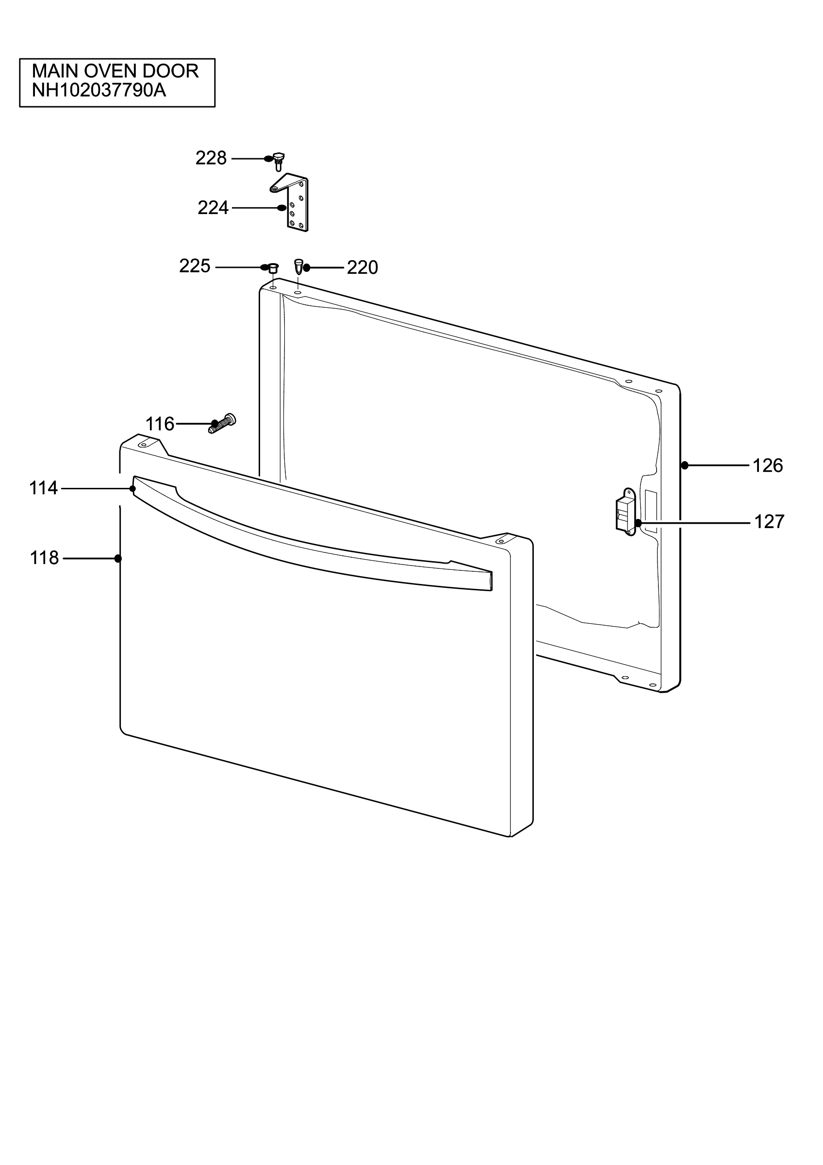 H10 Main Oven Door (large)