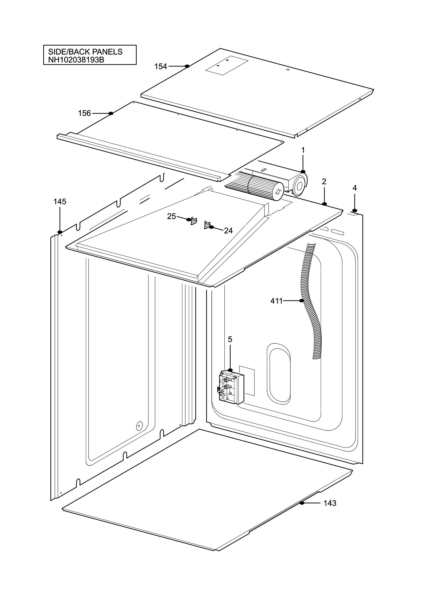 H10 Side/Back Panel