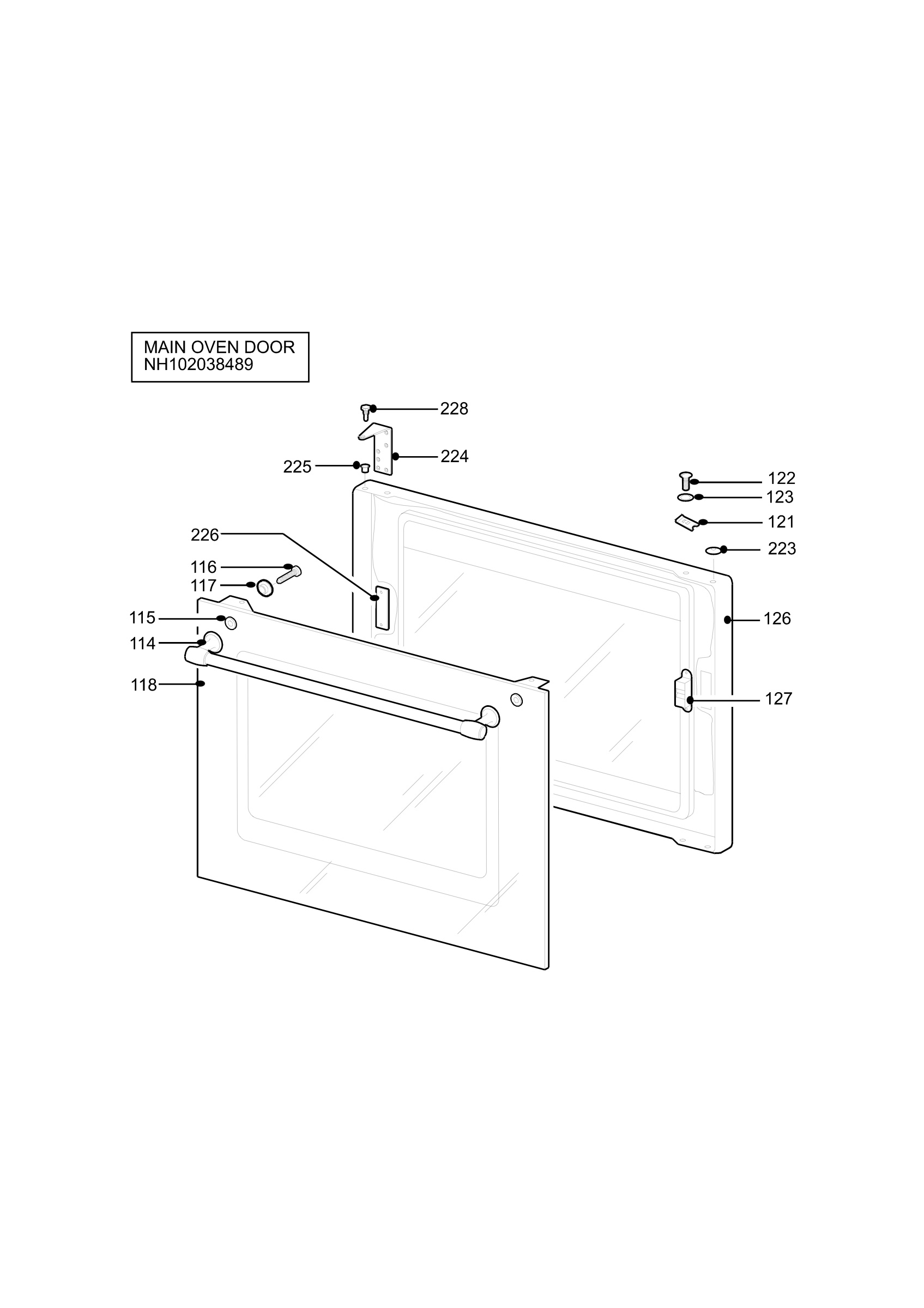 H10 Main Oven Door (large)