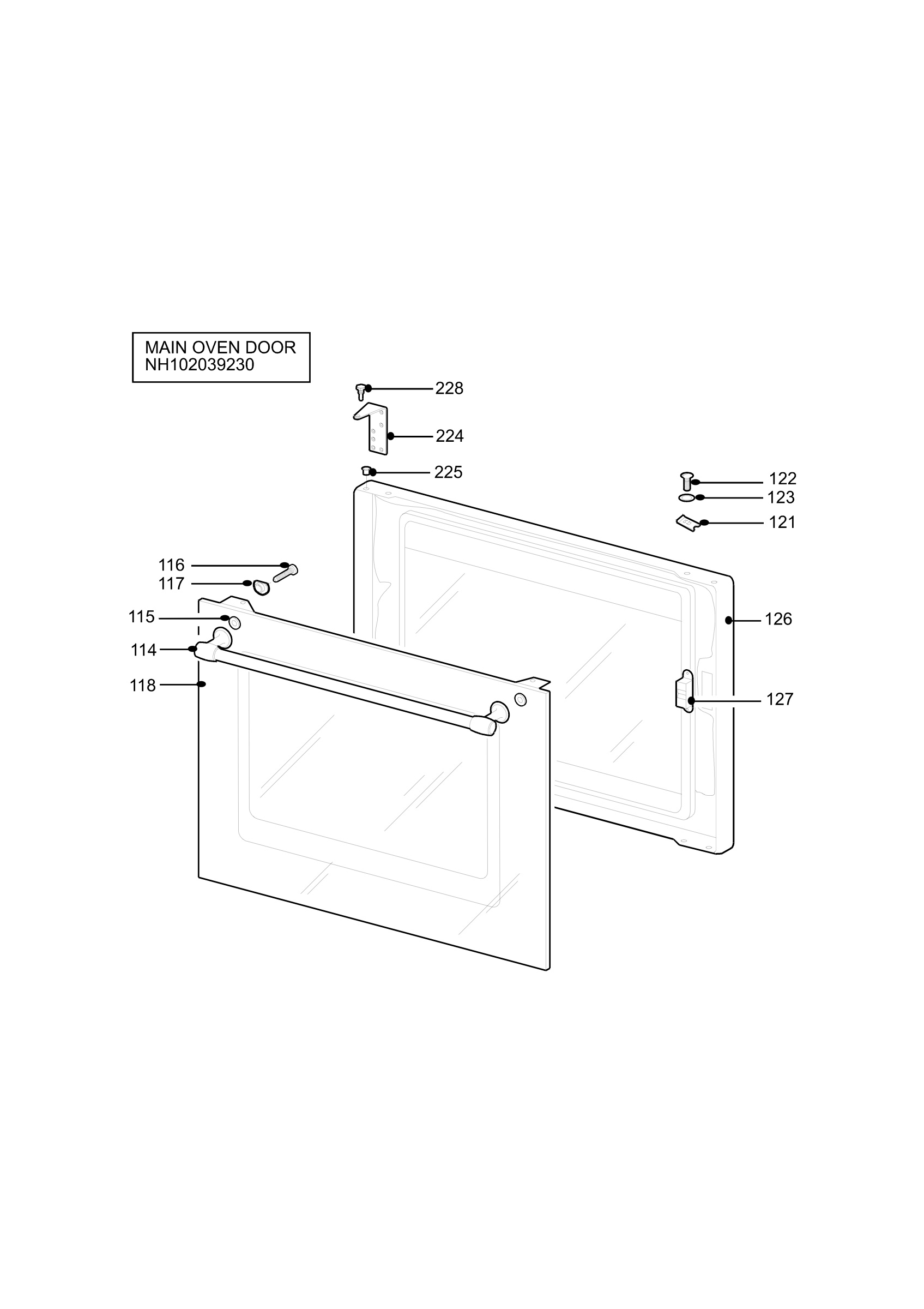 H10 Main Oven Door (large)
