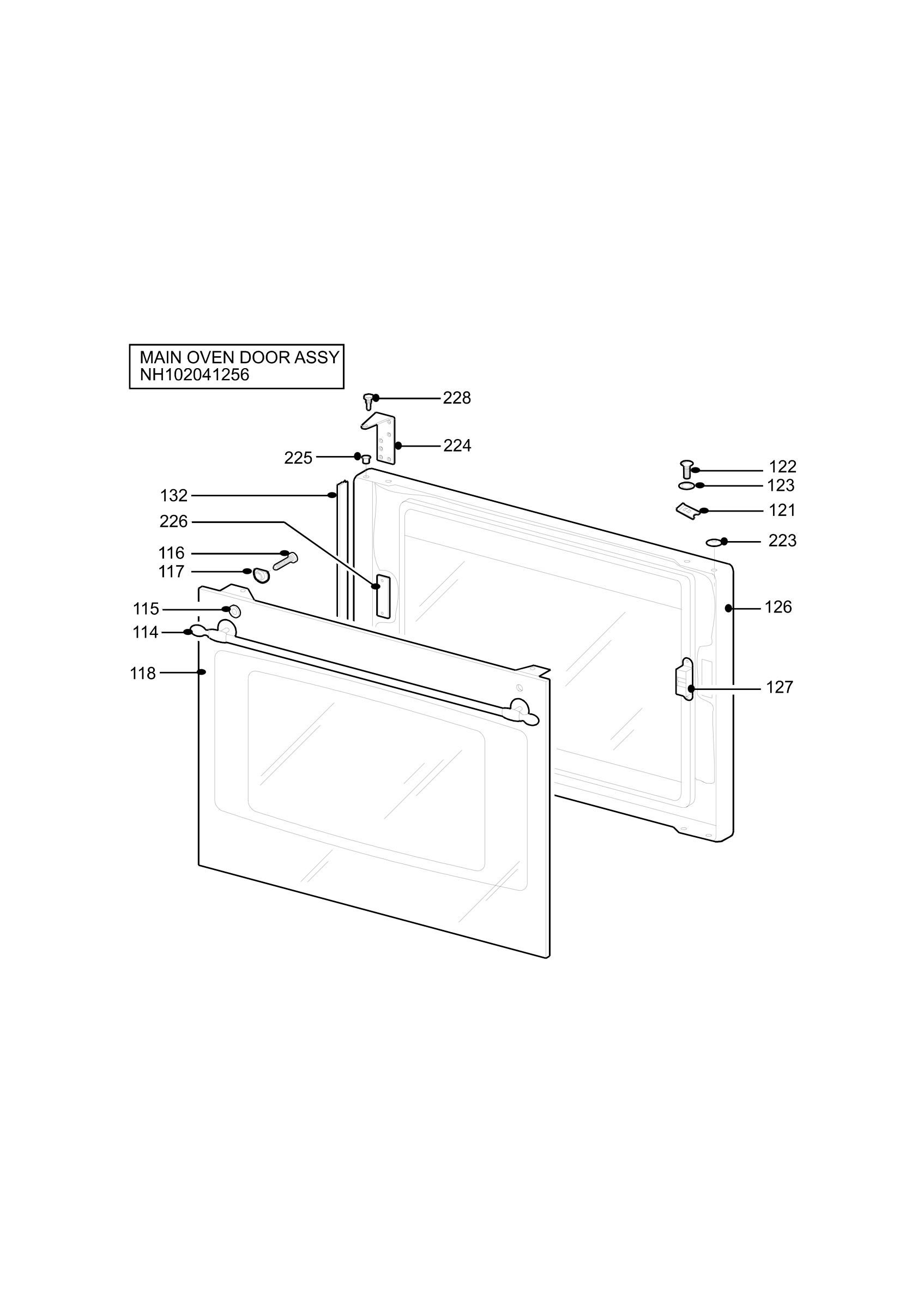 H10 Main Oven Door (large)