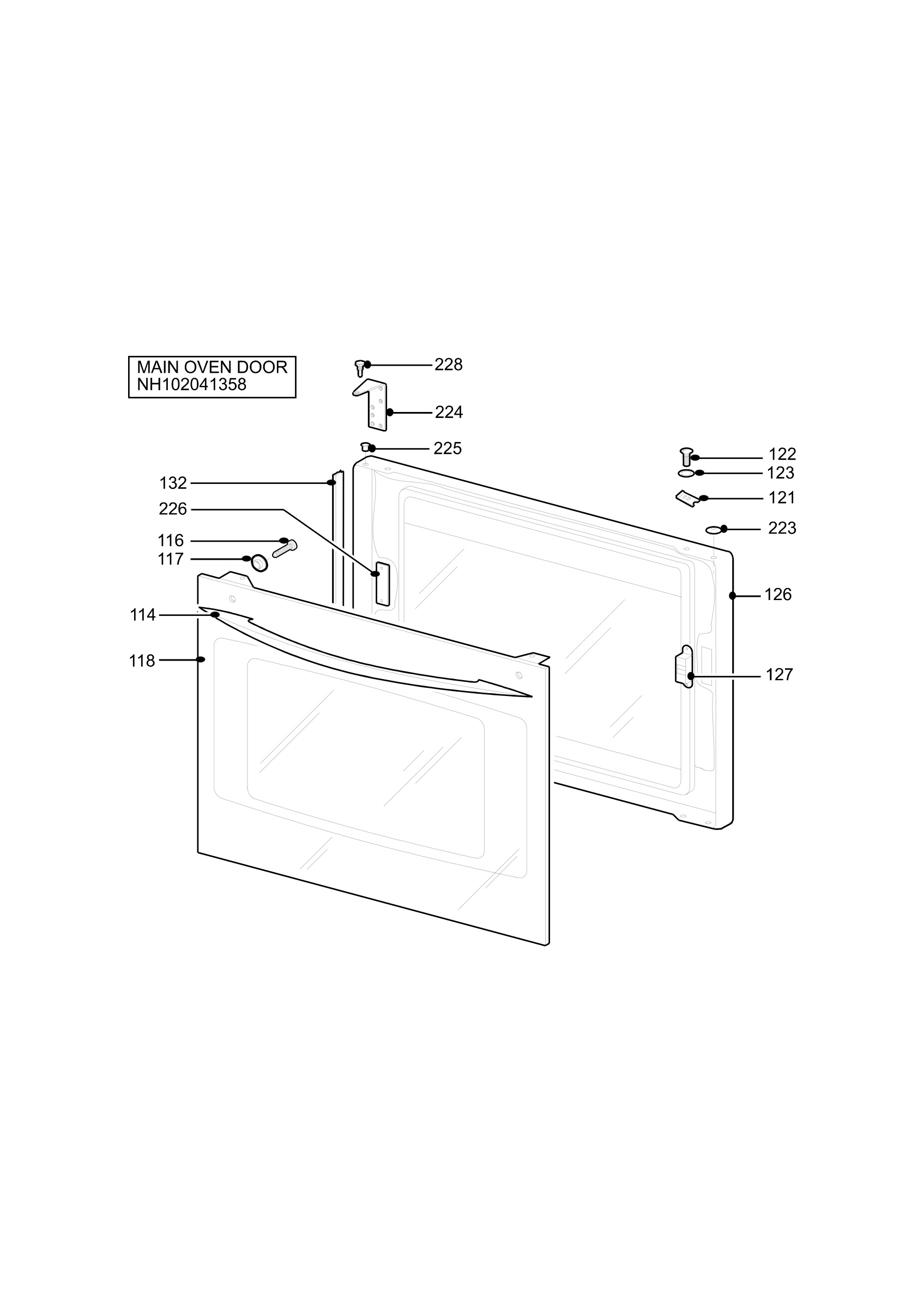 H10 Main Oven Door (large)