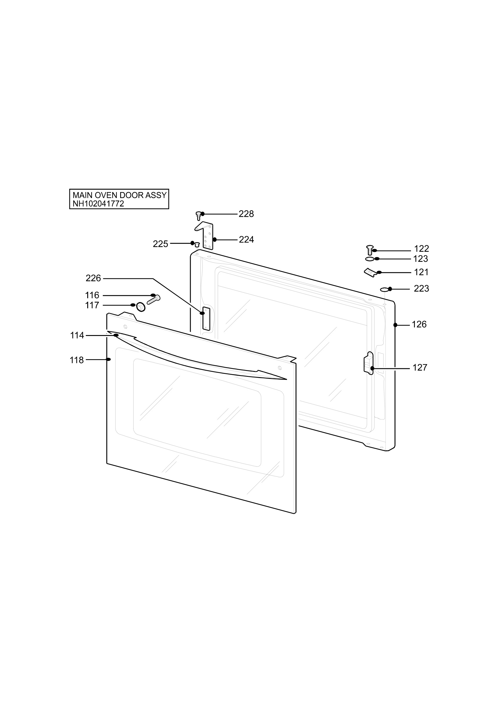 H10 Main Oven Door (large)