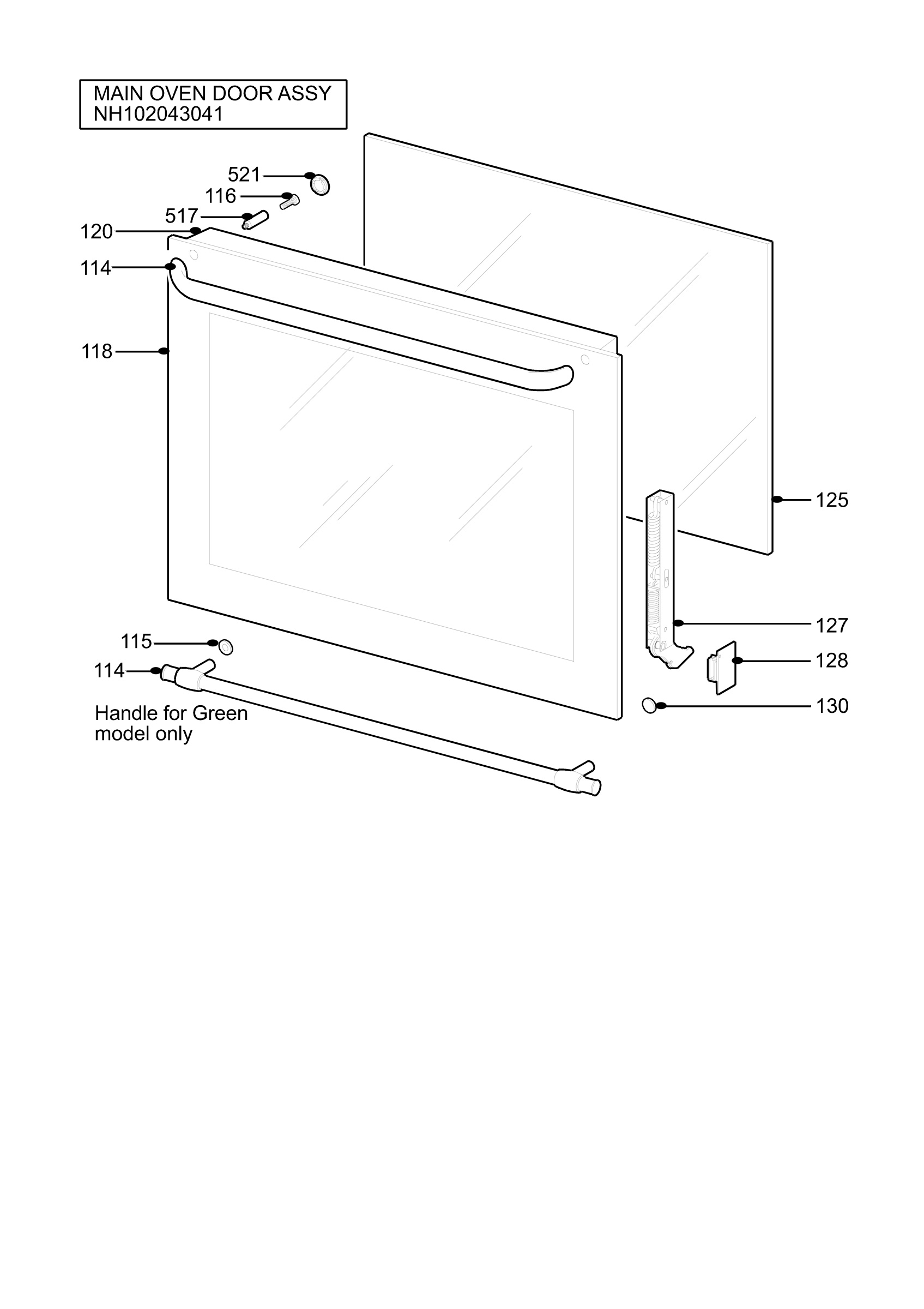 H10 Main Oven Door (large)