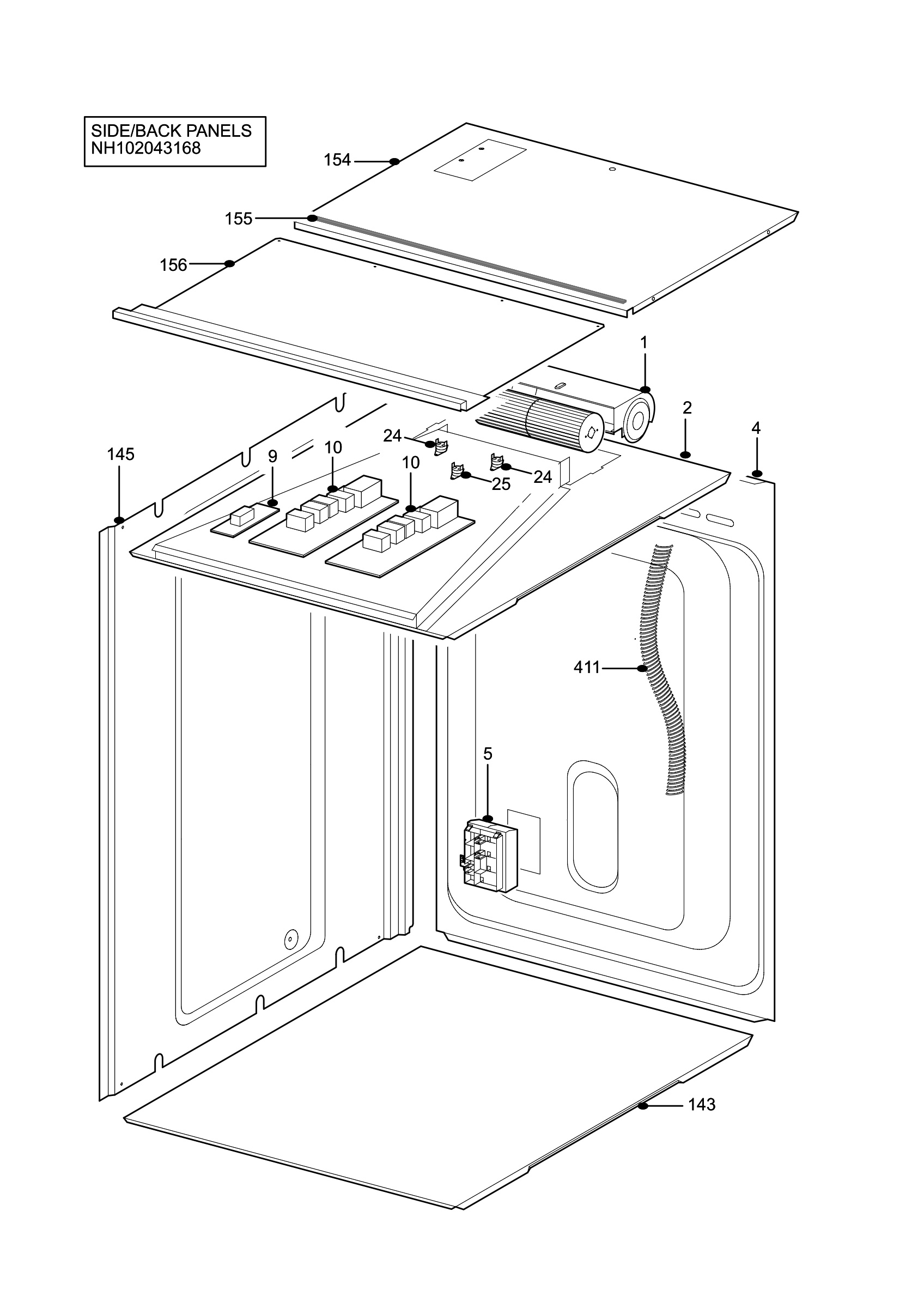 H10 Side/Back Panel