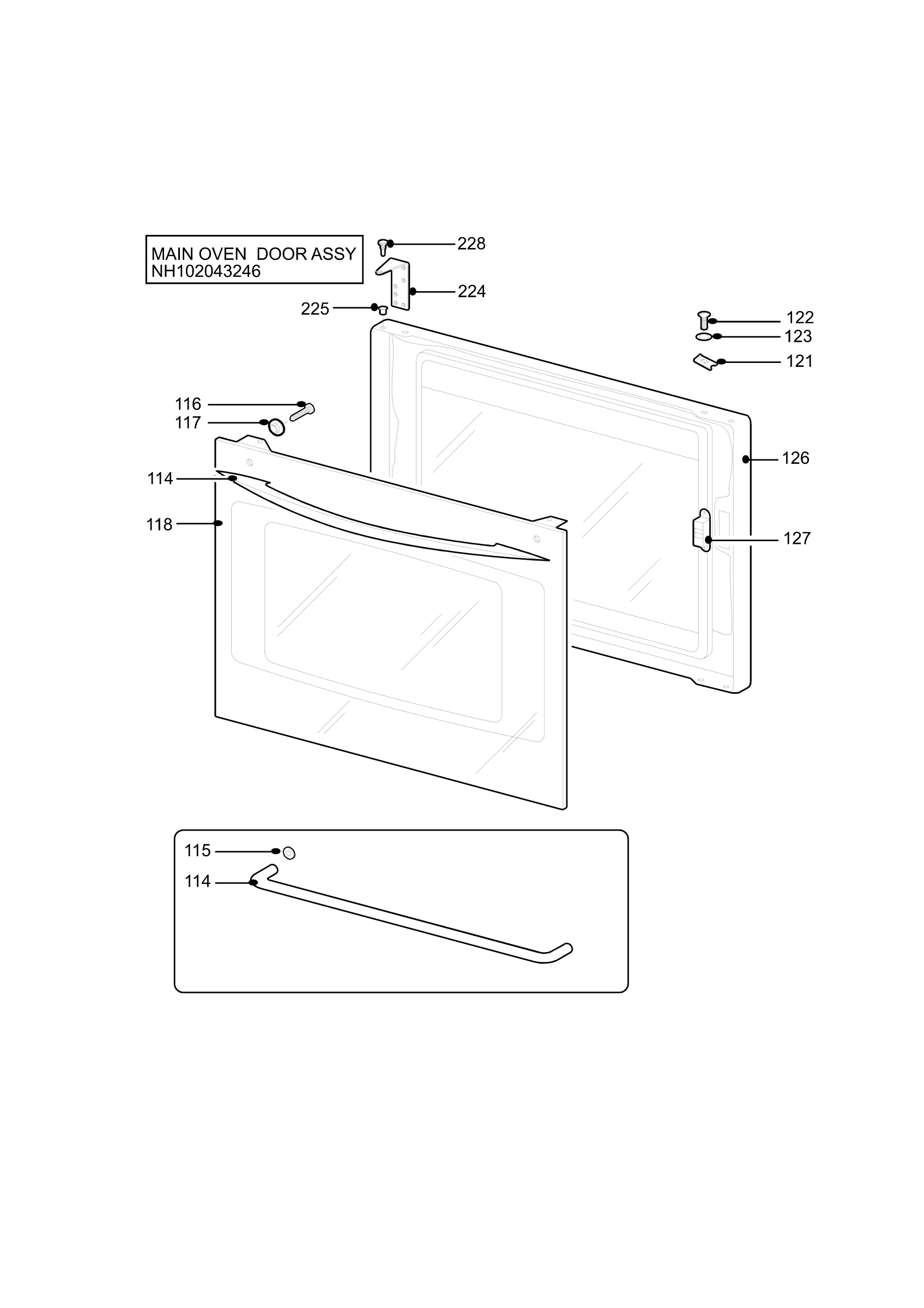H10 Main Oven Door (large)